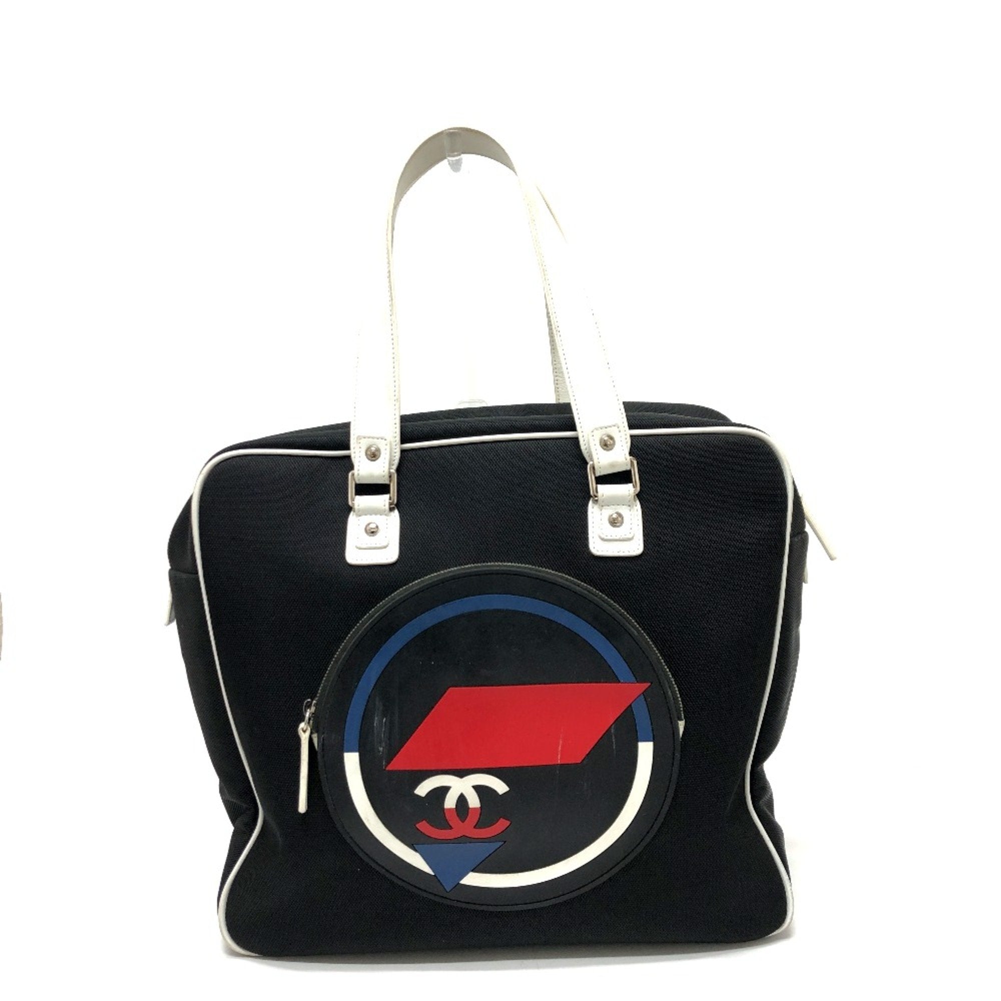 Chanel Black Cloth Shoulder Bag