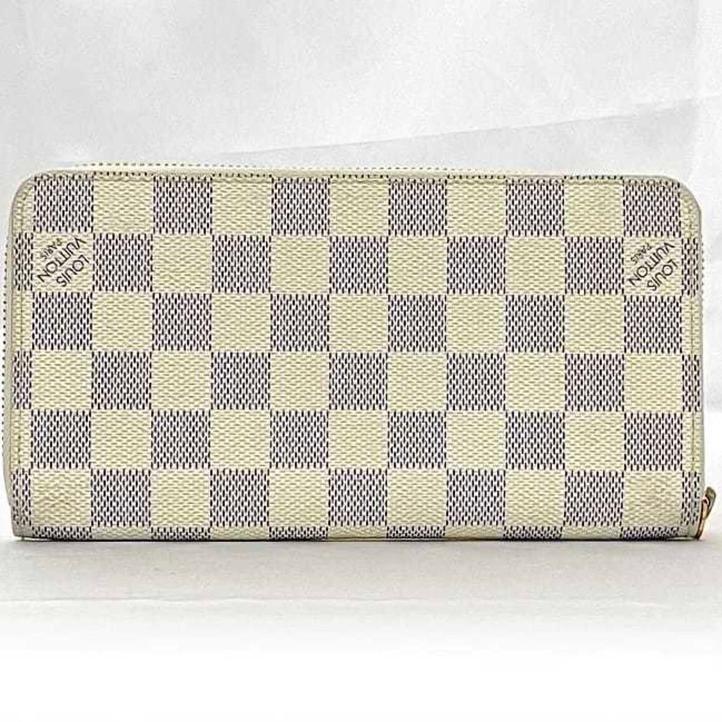Louis Vuitton Gray White Damier Canvas Long Wallet