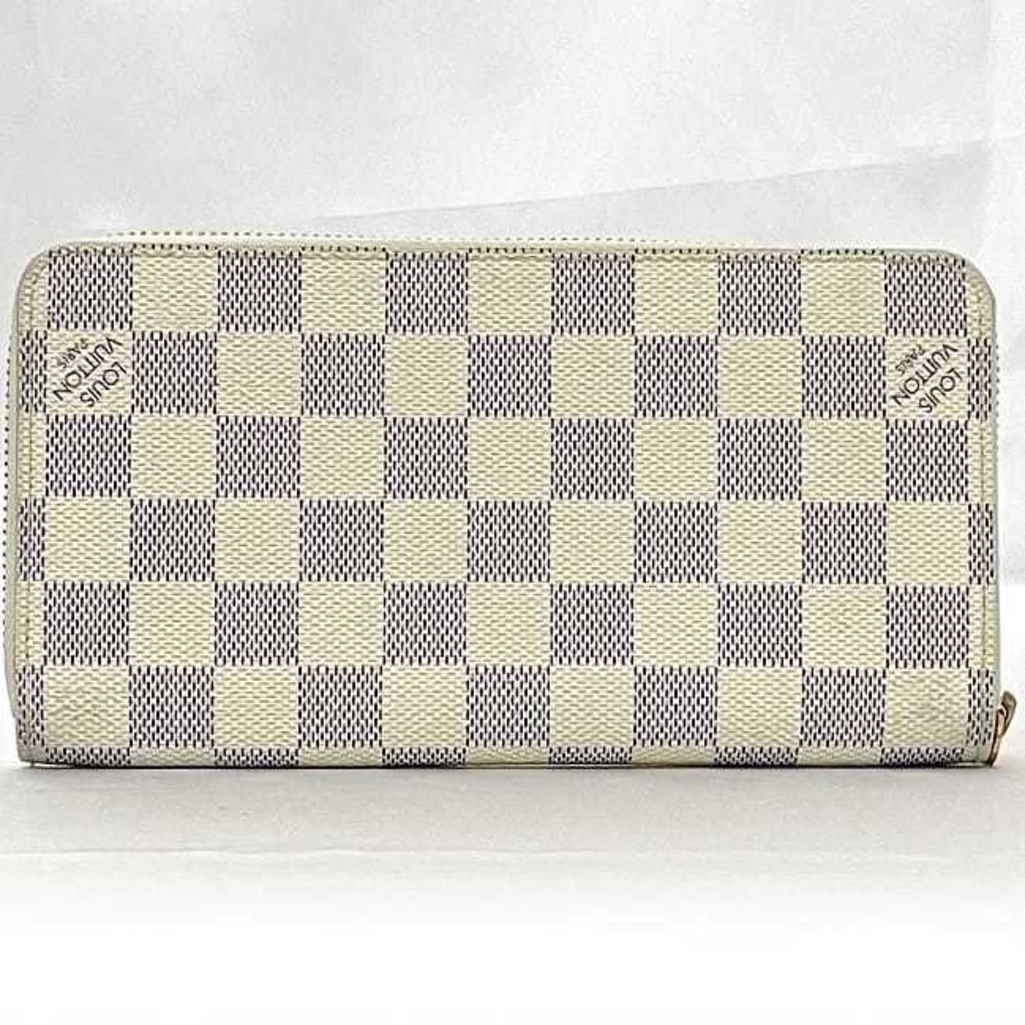 Louis Vuitton Gray White Damier Canvas Long Wallet