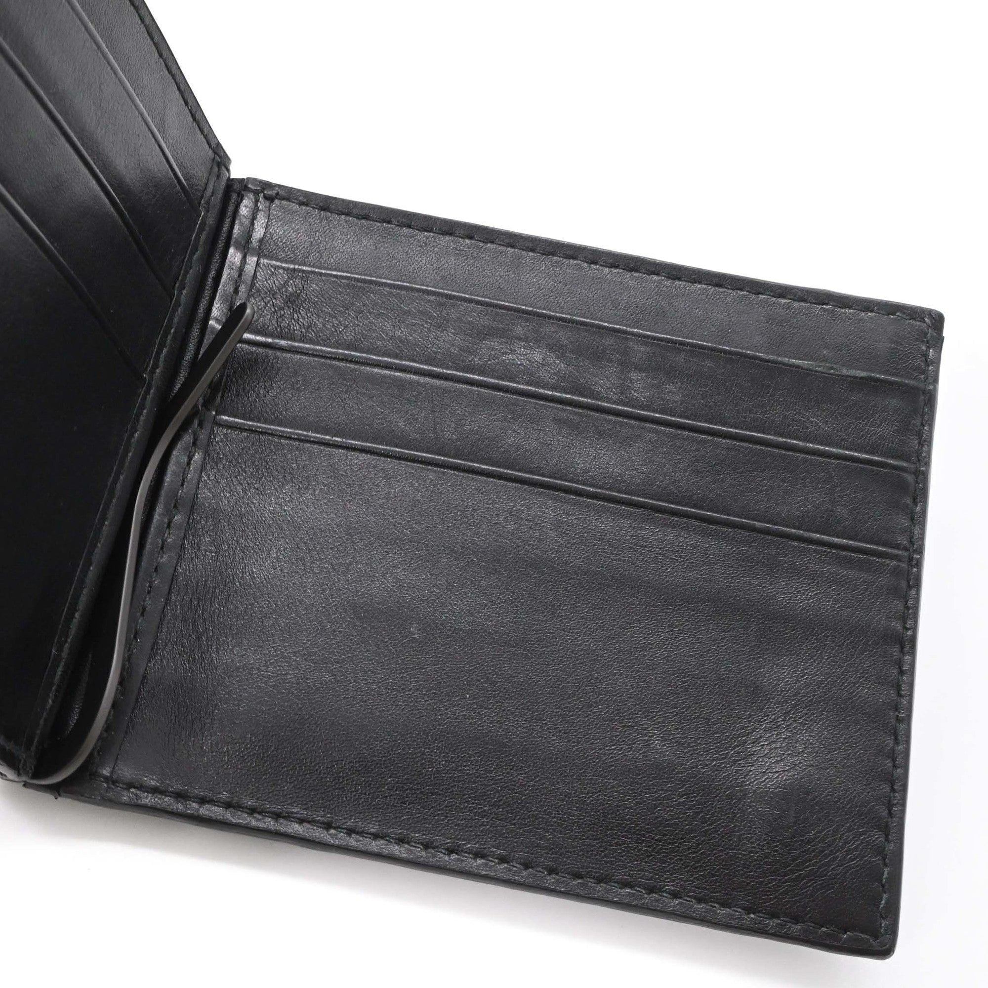 Bottega Veneta Intrecciato Black Money Clip