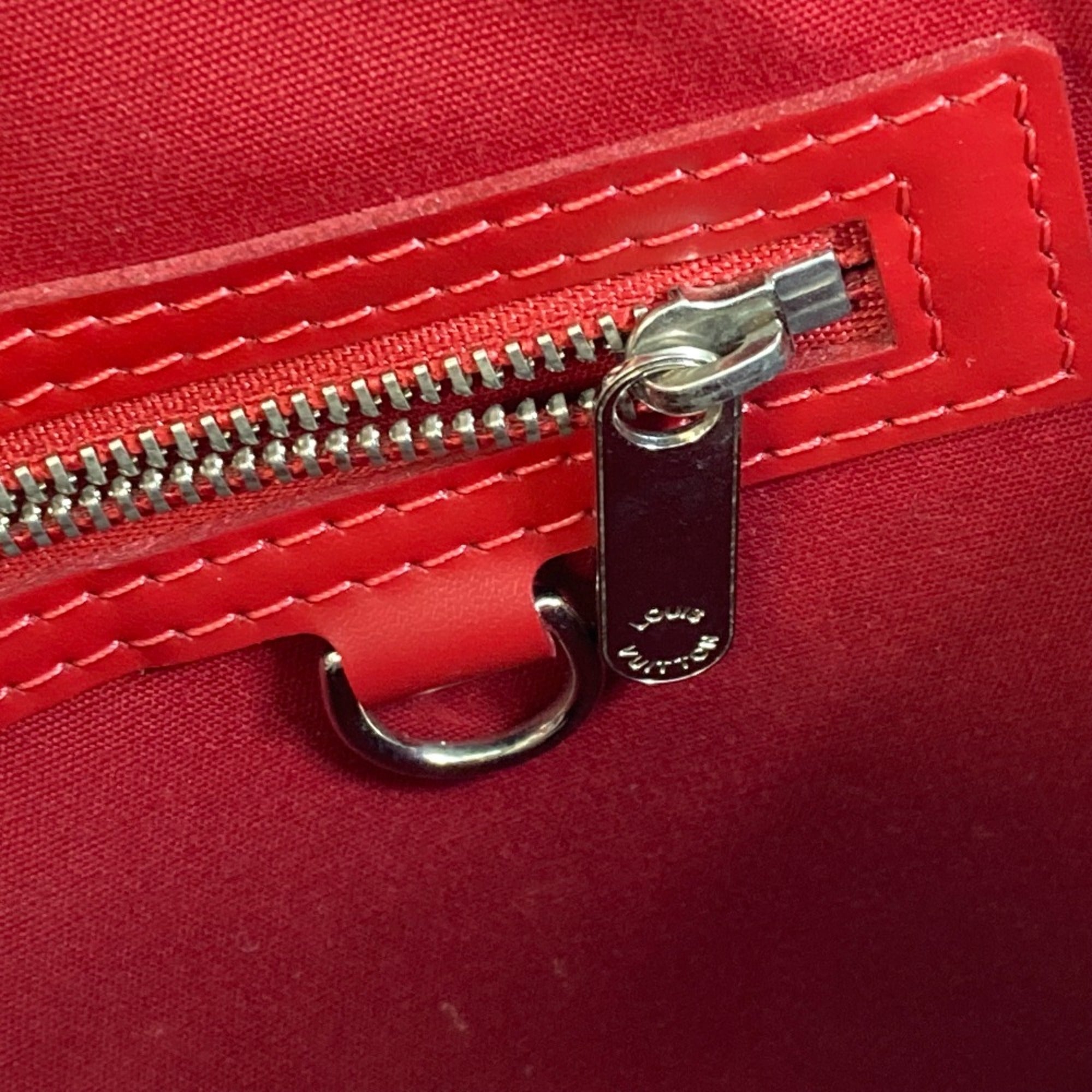 Louis Vuitton Red Leather Handbag