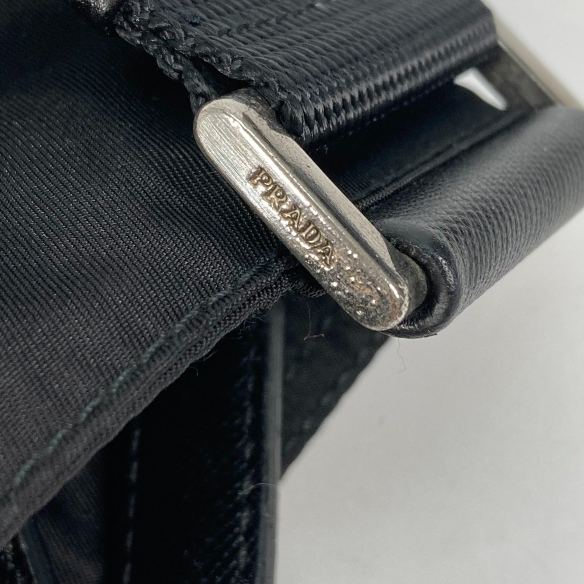 Prada Black Cloth Shoulder Bag