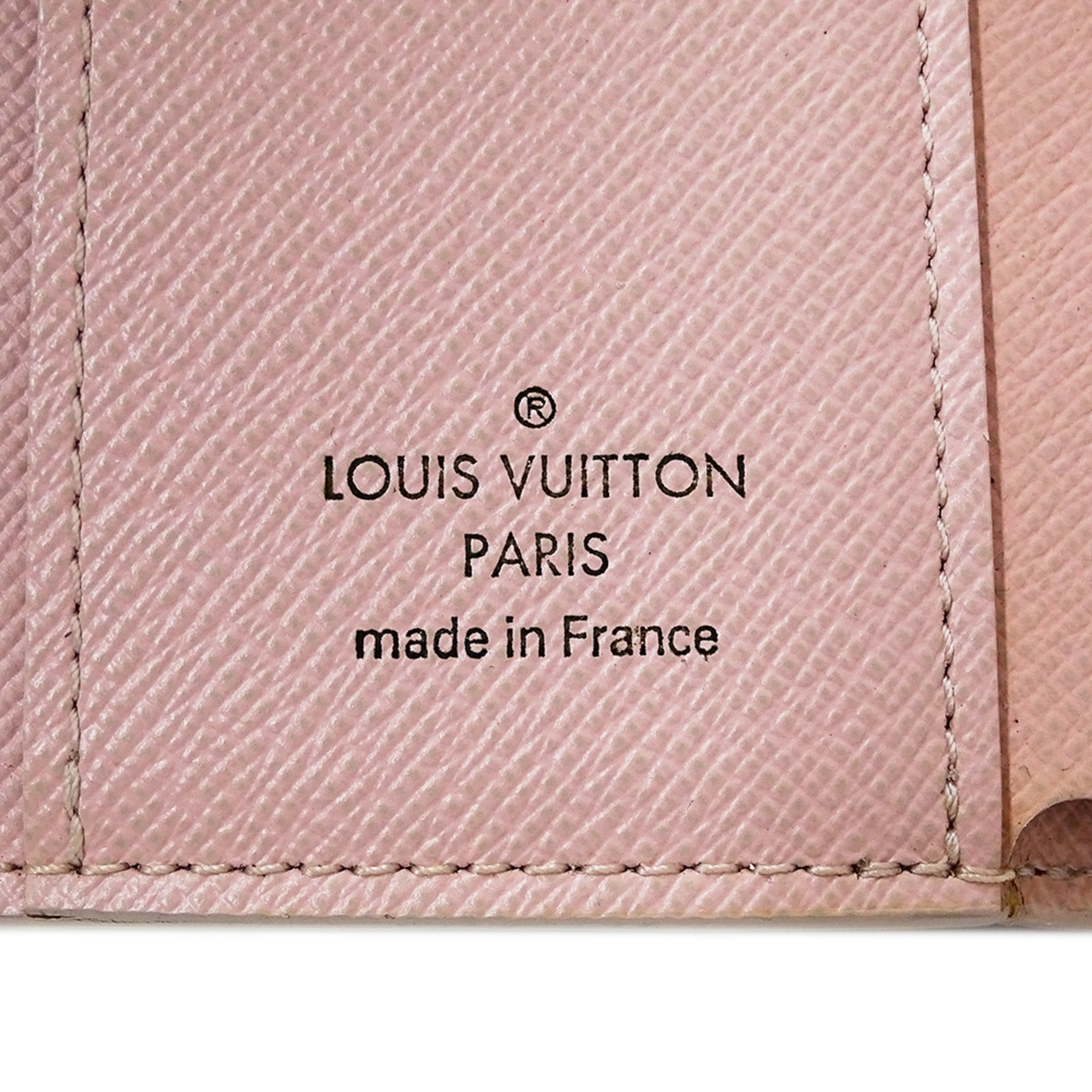 Louis Vuitton Ivory Rose Ballerine Damier Azur Wallet (Tri-Fold)