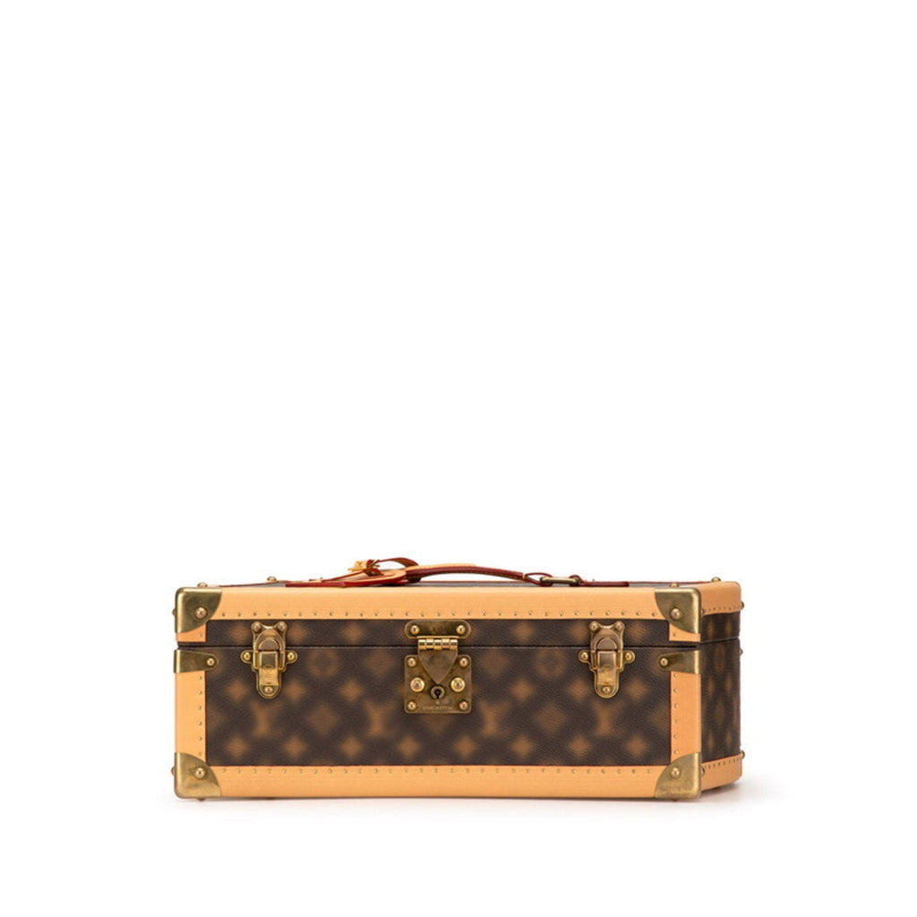 Louis Vuitton Brown Pvc Leather Handbag