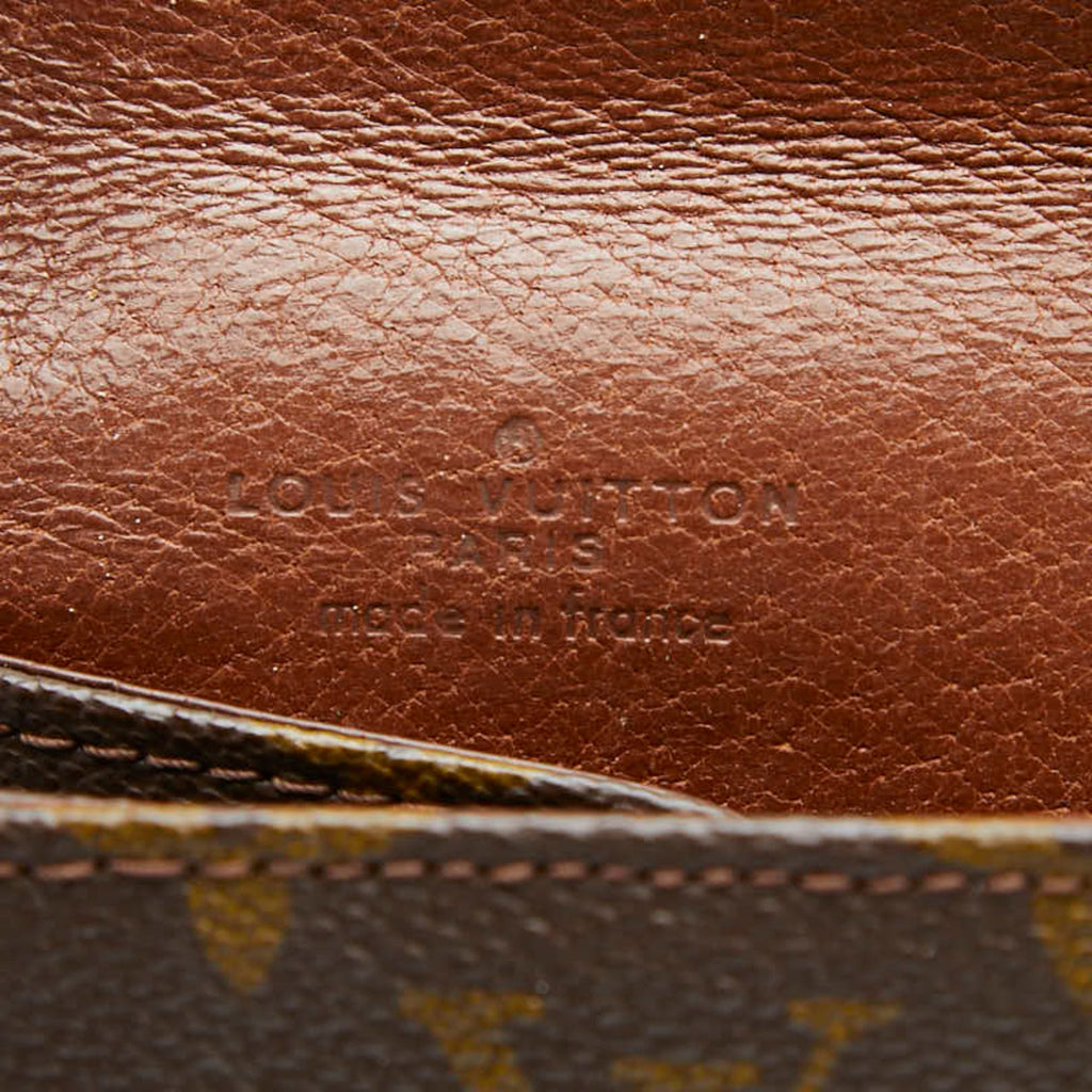 Louis Vuitton Brown Pvc Leather Clutch Bag Pochette
