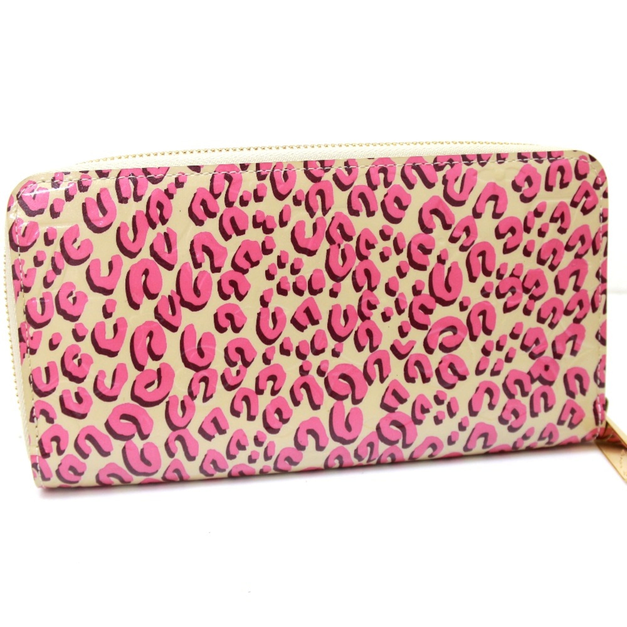 Louis Vuitton Pink Leather Long Wallet