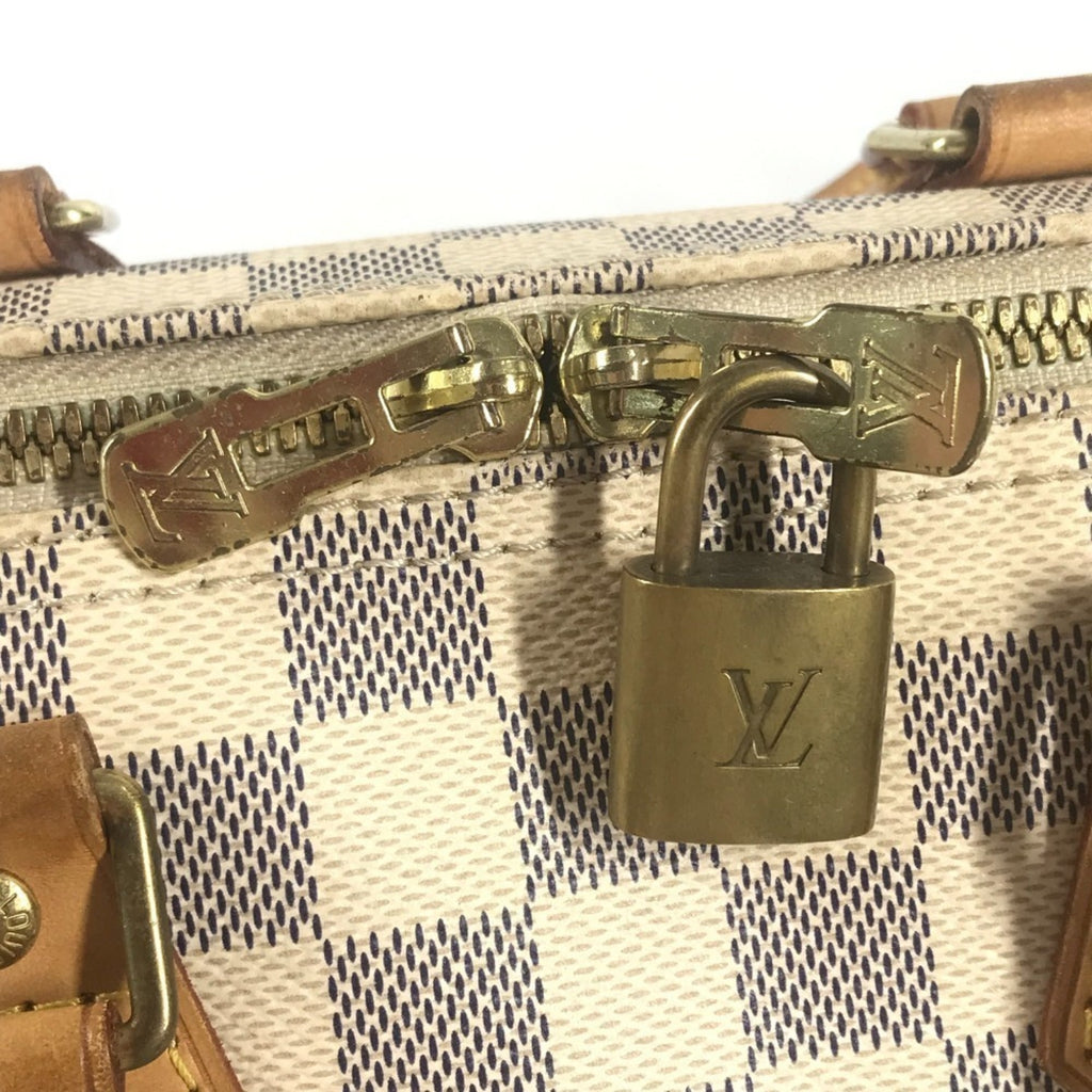 Louis Vuitton Damier Azur White Damier Azur Boston Bag Handbag Shoulder Bag