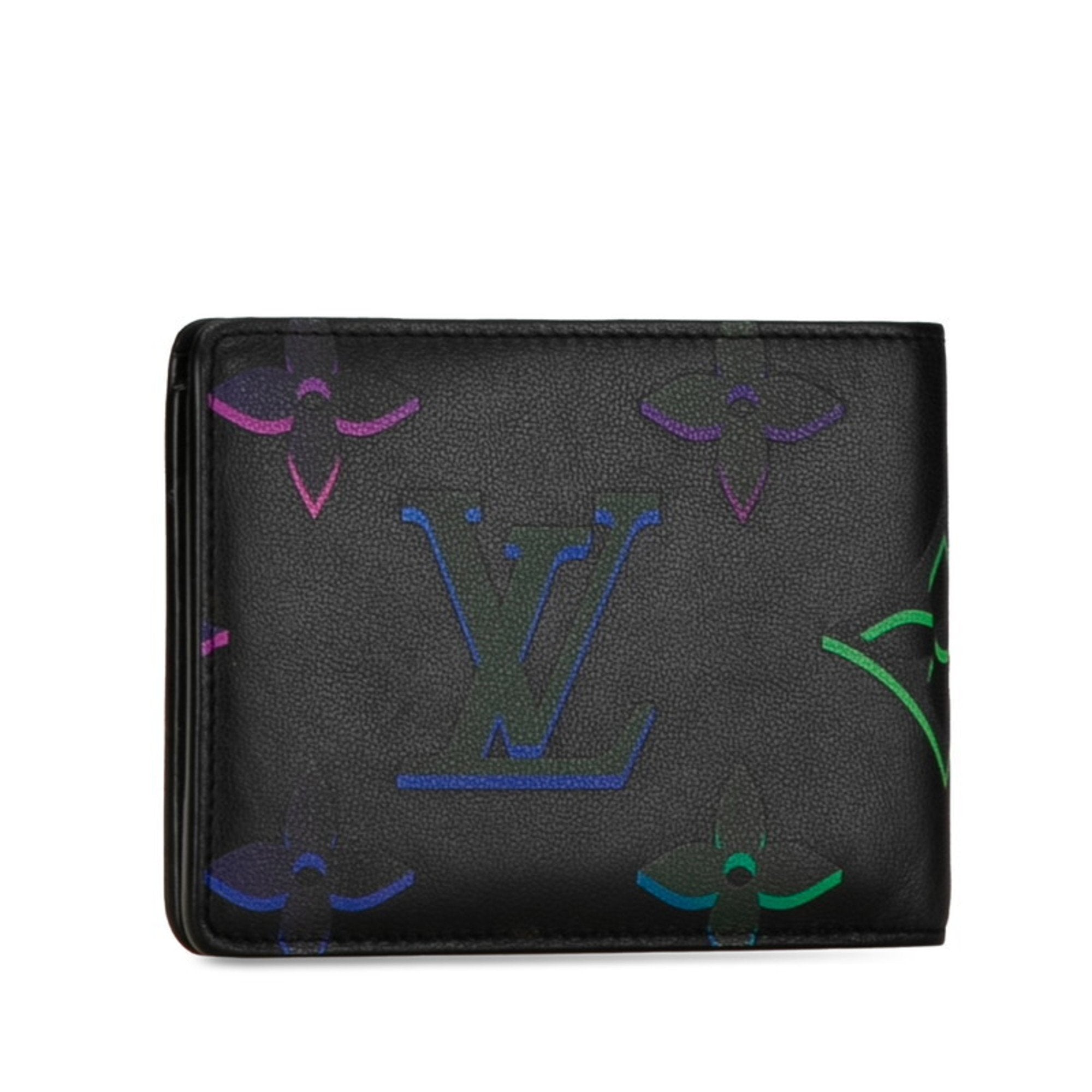 Louis Vuitton Black Noir Leather Bill Wallet
