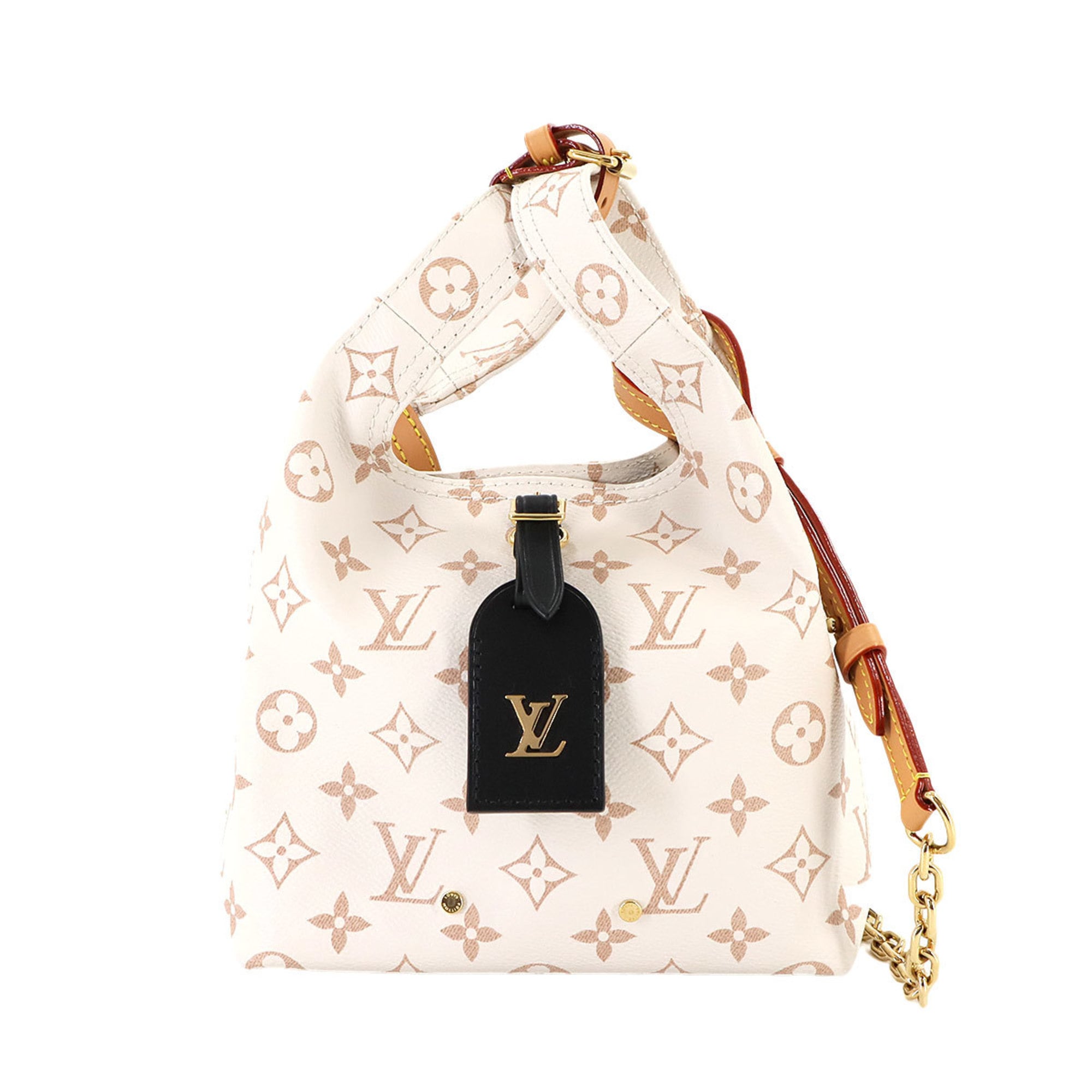 Louis Vuitton Dune Canvas Leather Handbag Shoulder Bag