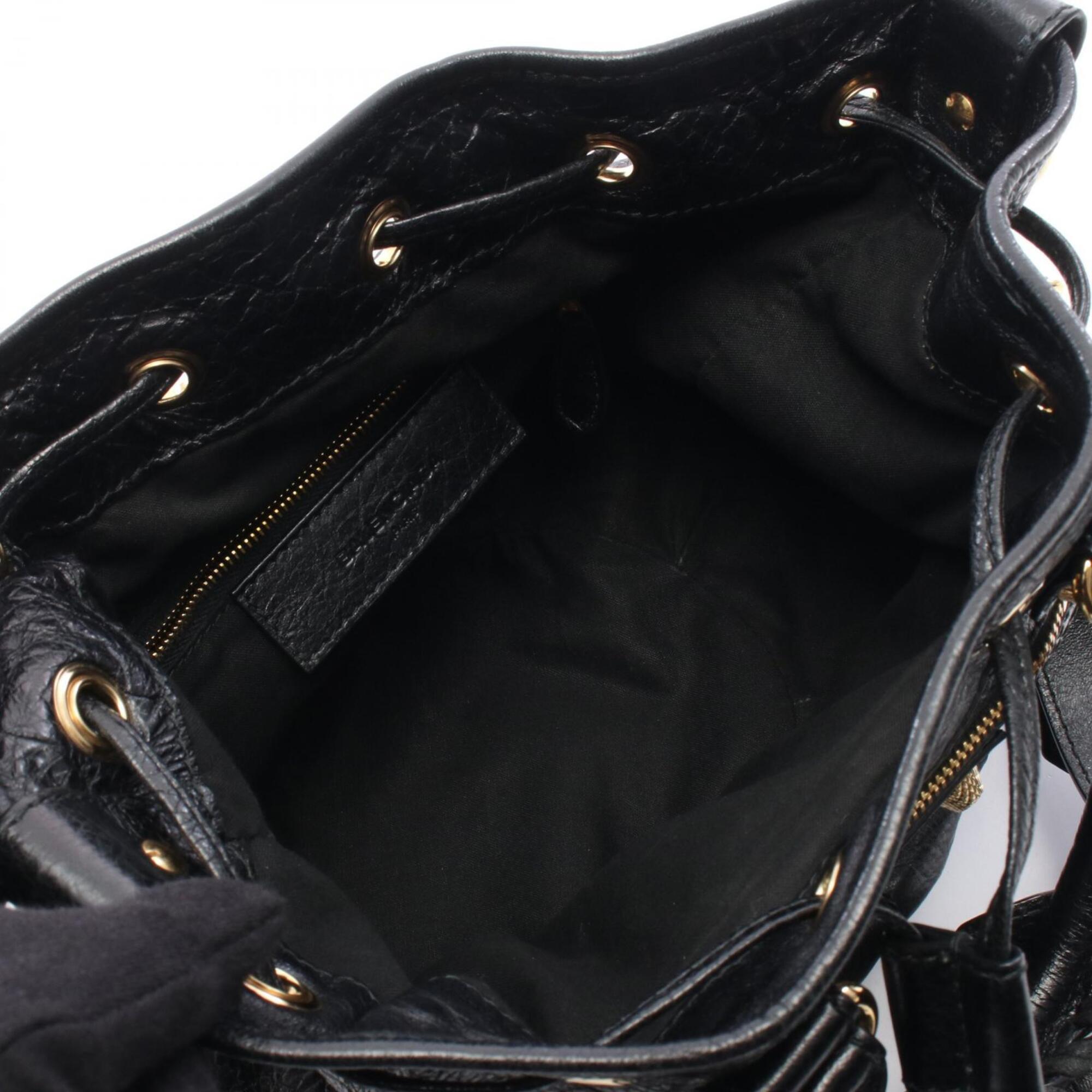 Balenciaga Black Leather Hand