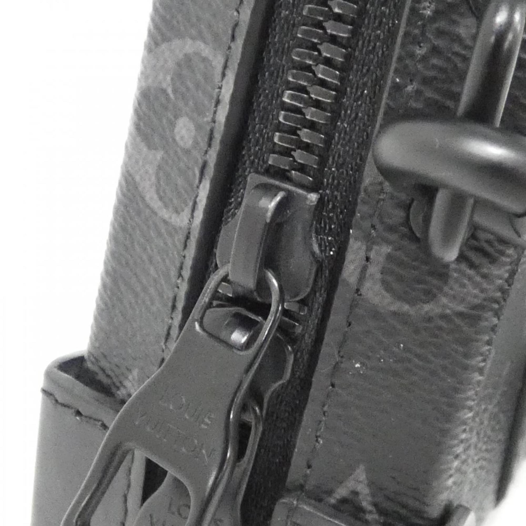 Louis Vuitton Black Coated Canvas Shoulder Bag