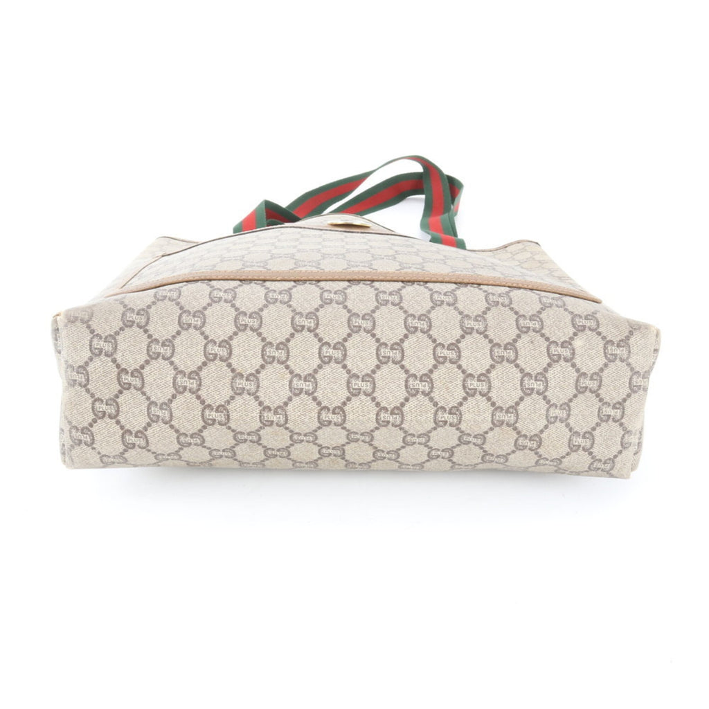 Gucci Sherry Line Beige Gg Plus Handbag (Pre-Owned)