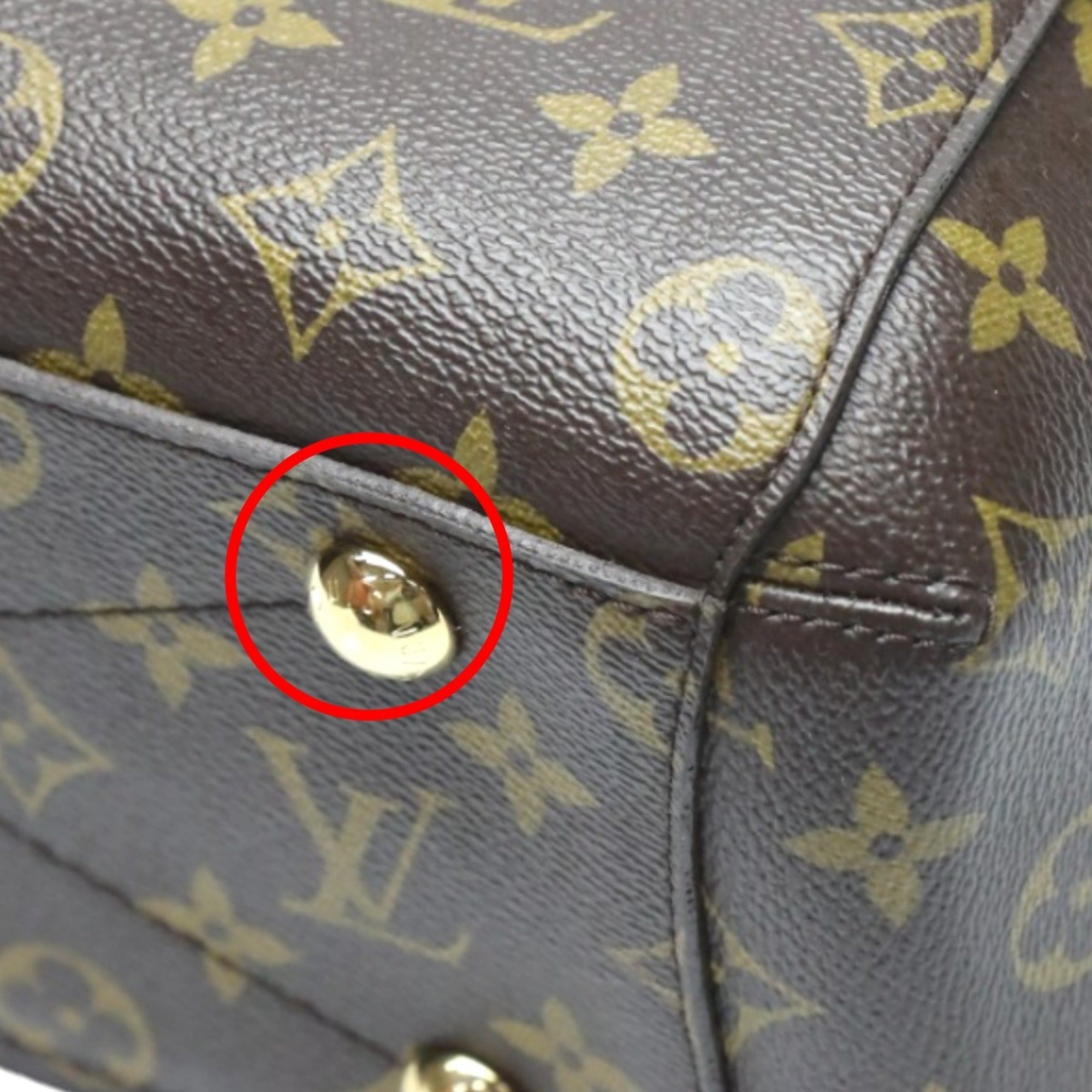 Louis Vuitton Brown Monogram Canvas Handbag Shoulder Bag