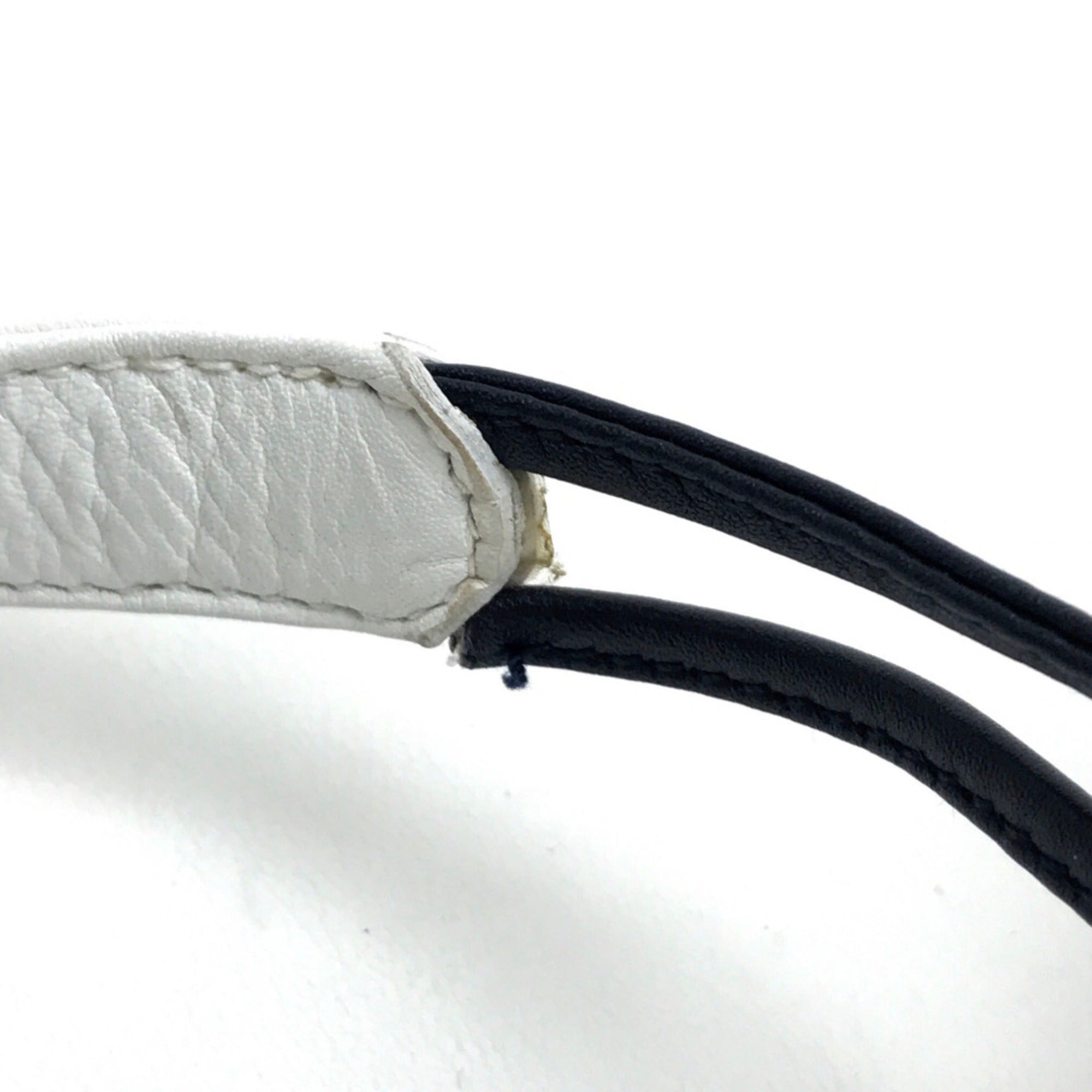 Celine White Leather Shoulder Bag