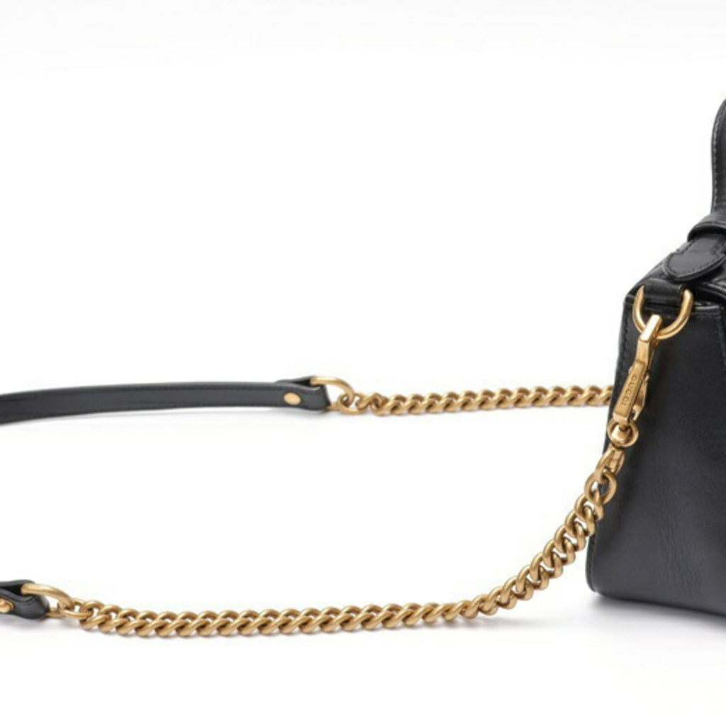 Gucci Black Leather Shoulder Bag (Pre-Owned)