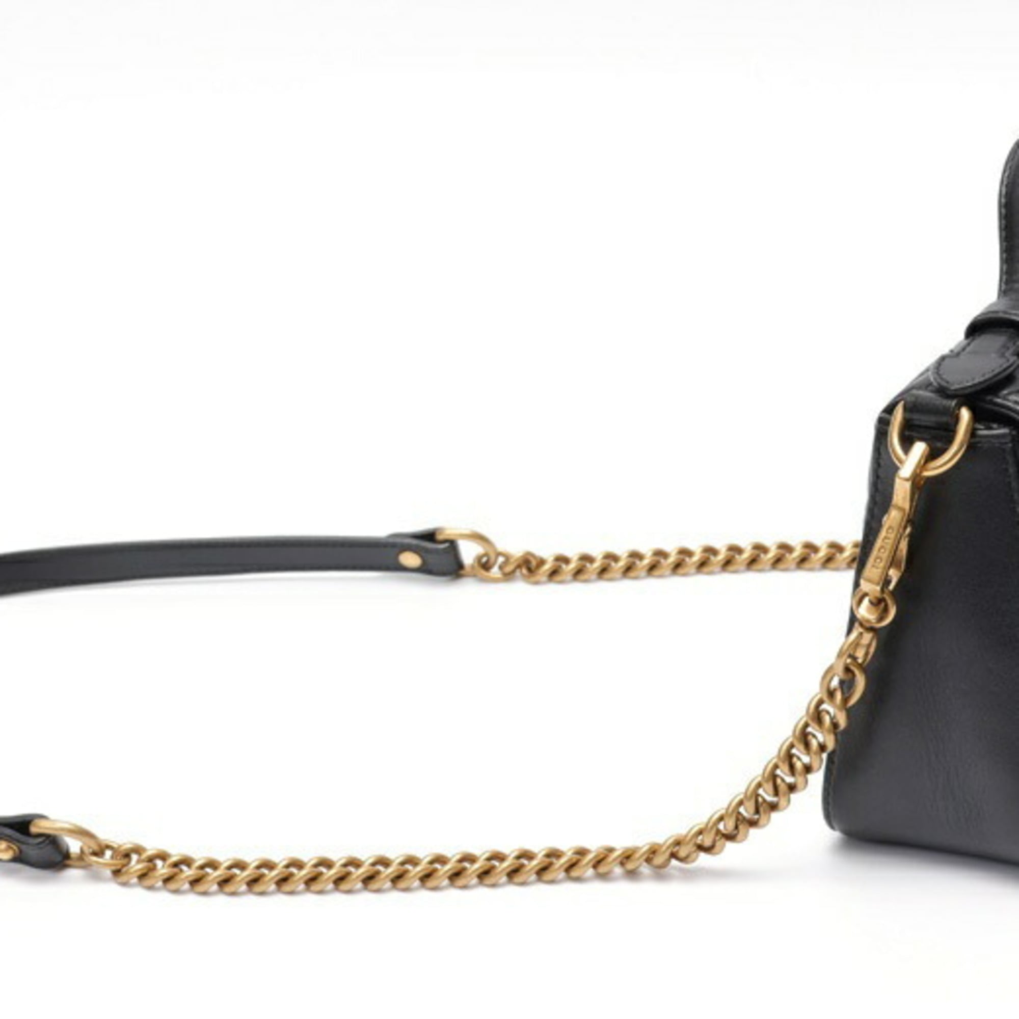 Gucci Black Leather Shoulder Bag (Pre-Owned)