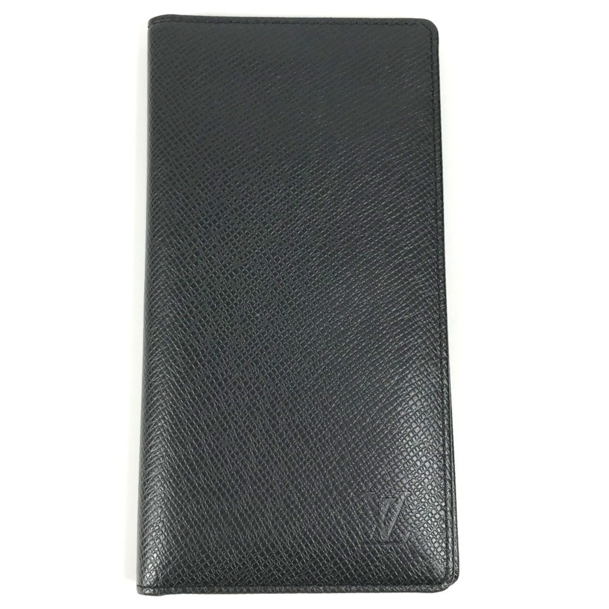 Louis Vuitton Taiga Ardoise Black Taiga Leather Long Wallet