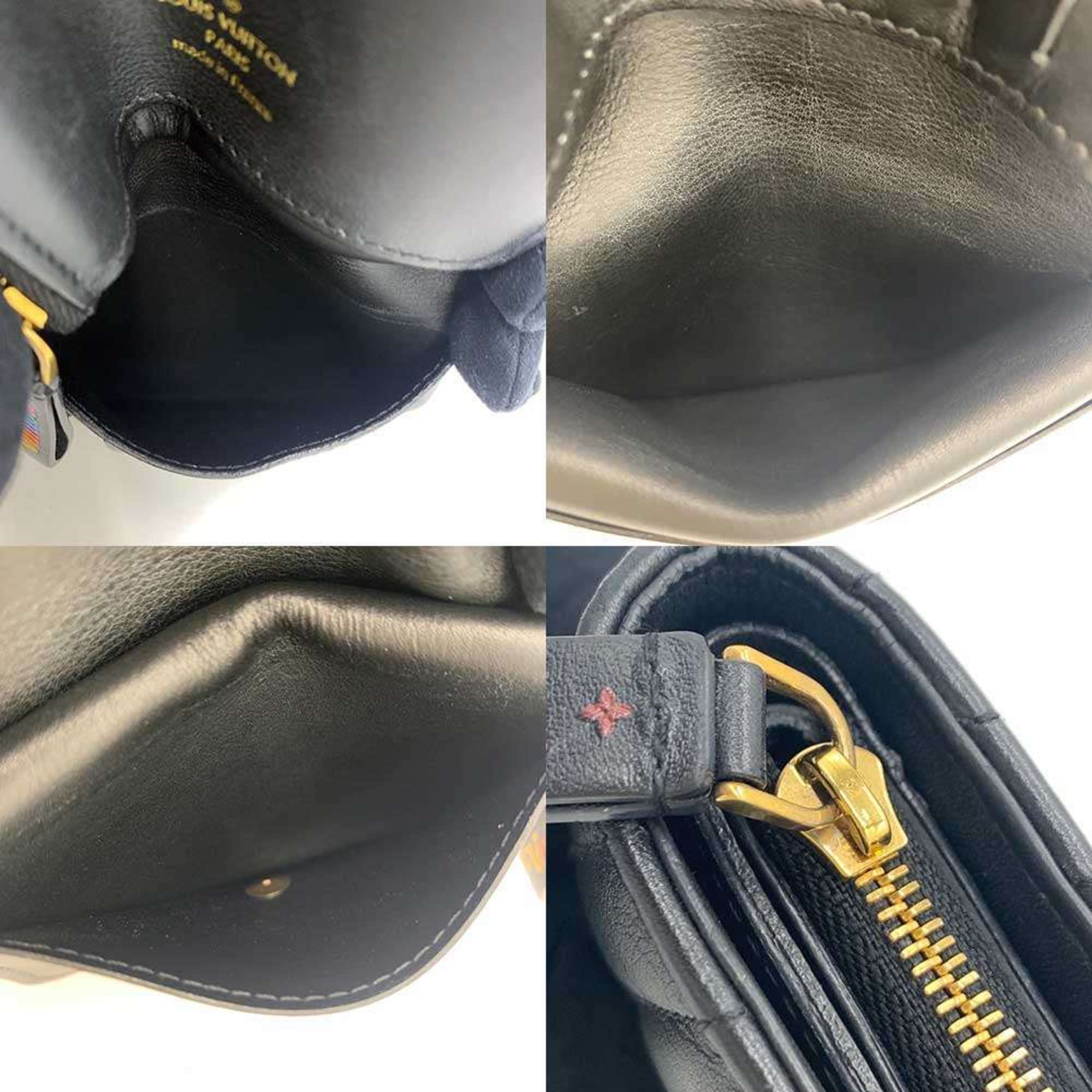 Louis Vuitton Black Leather Wallet