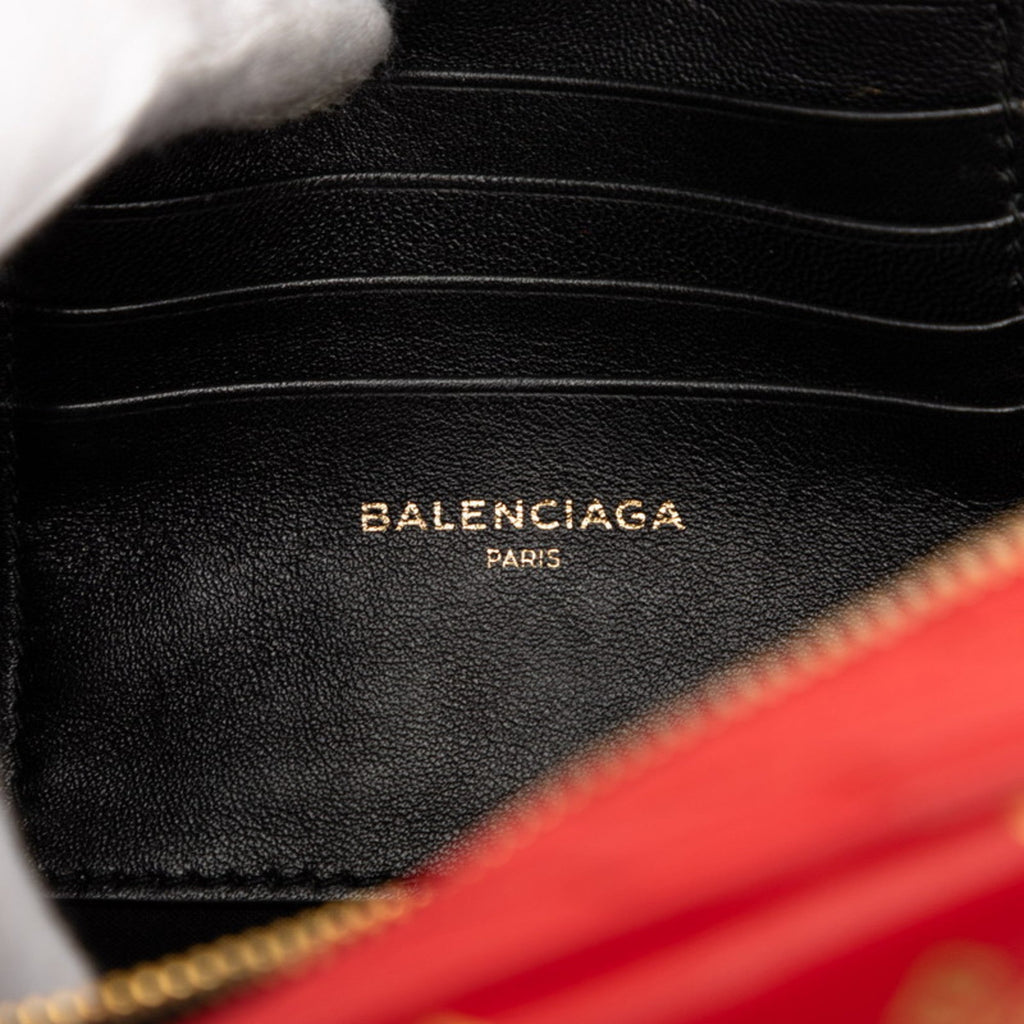 Balenciaga Red Color Leather Shoulder
