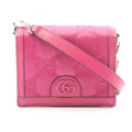 Gucci Pink Nylon Leather Shoulder Bag (Pre-Owned)