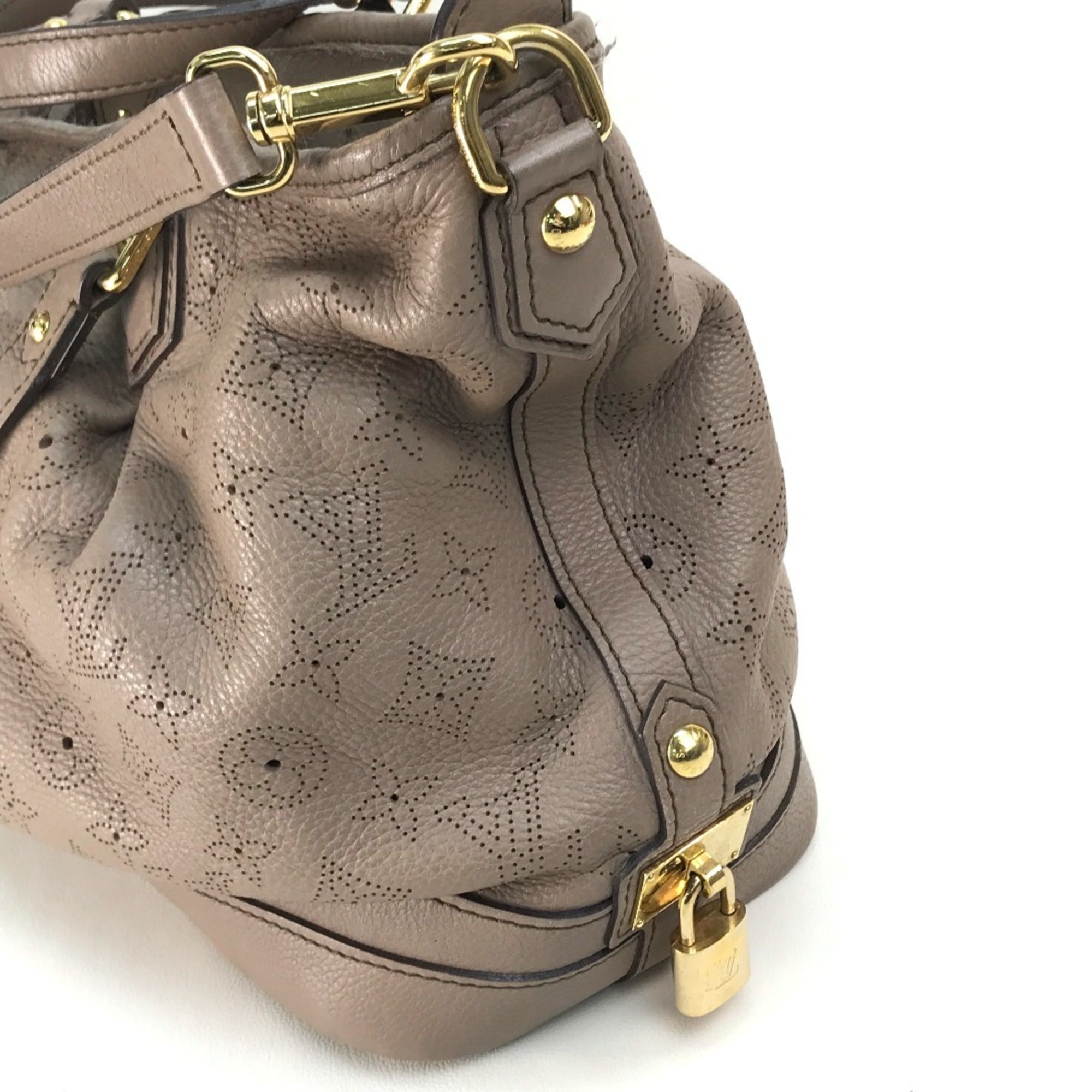 Louis Vuitton Beige Poodle Mahina Leather Handbag Shoulder Bag