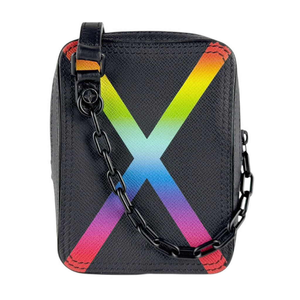 Louis Vuitton Multi-Color Noir Taiga Leather Shoulder Bag