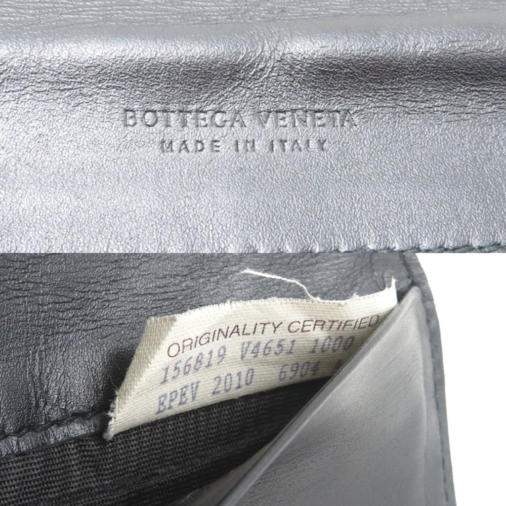 Bottega Veneta Black Leather Wallet (Bi-Fold)