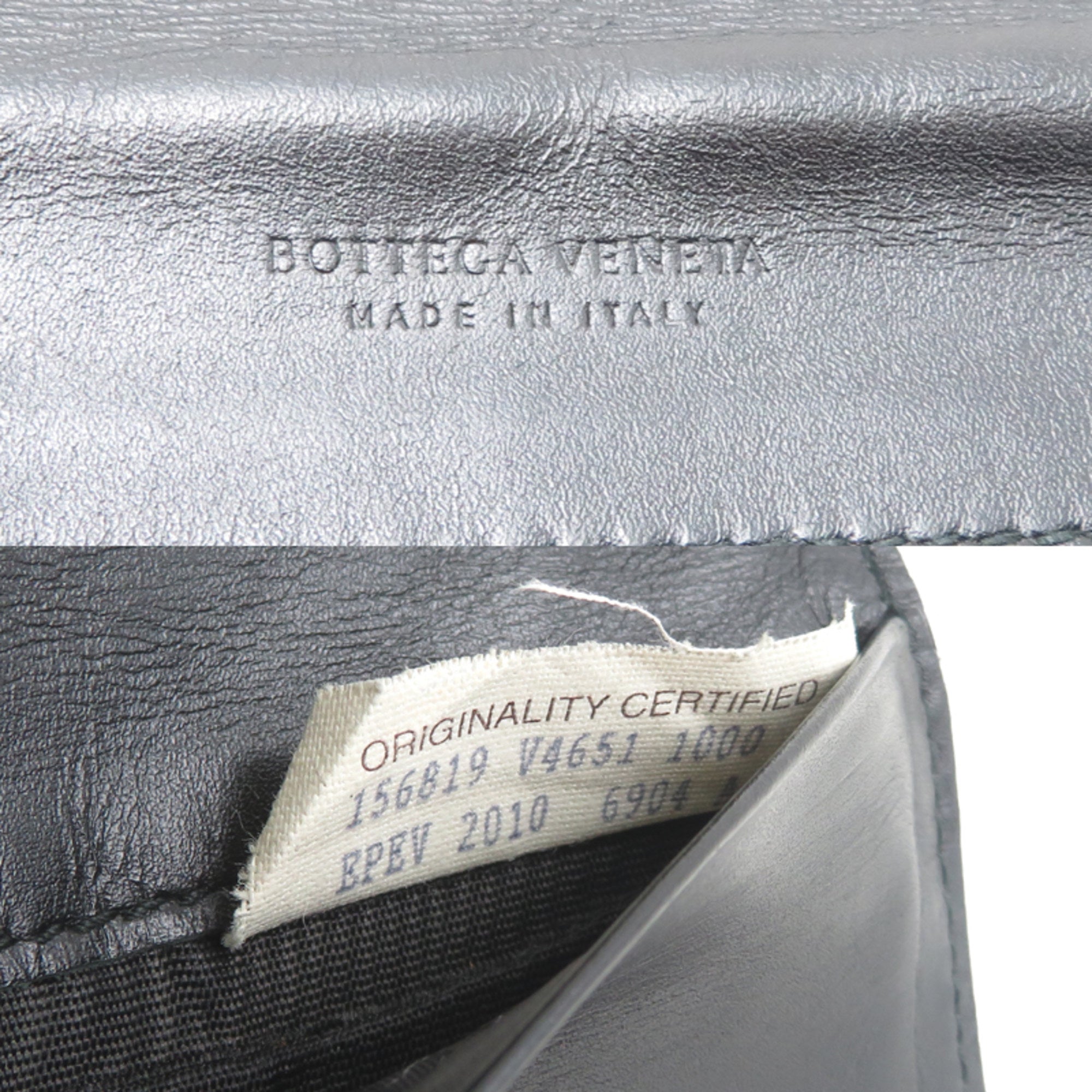 Bottega Veneta Black Leather Wallet (Bi-Fold)
