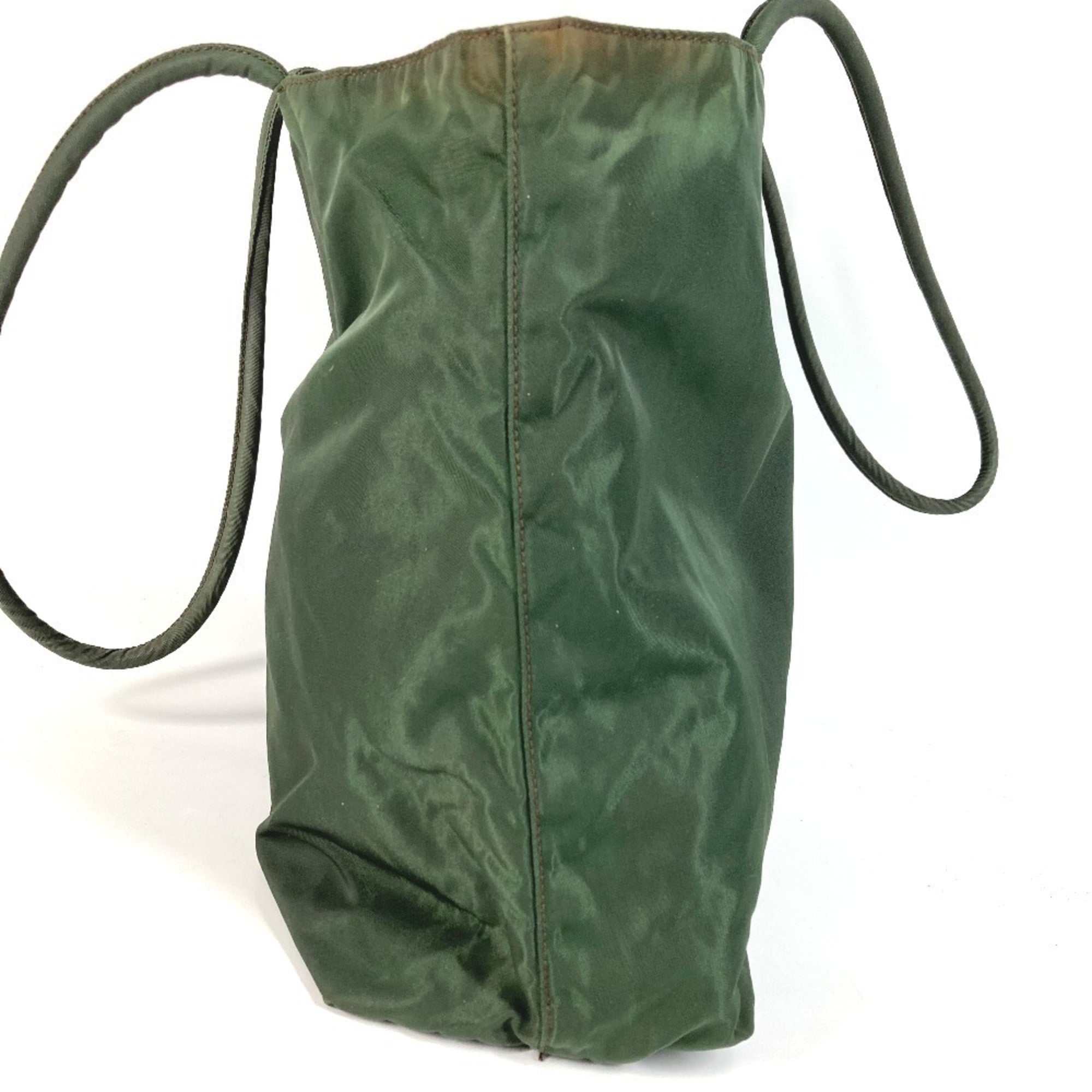 Prada Khaki Nylon Shoulder Bag Tote Bag