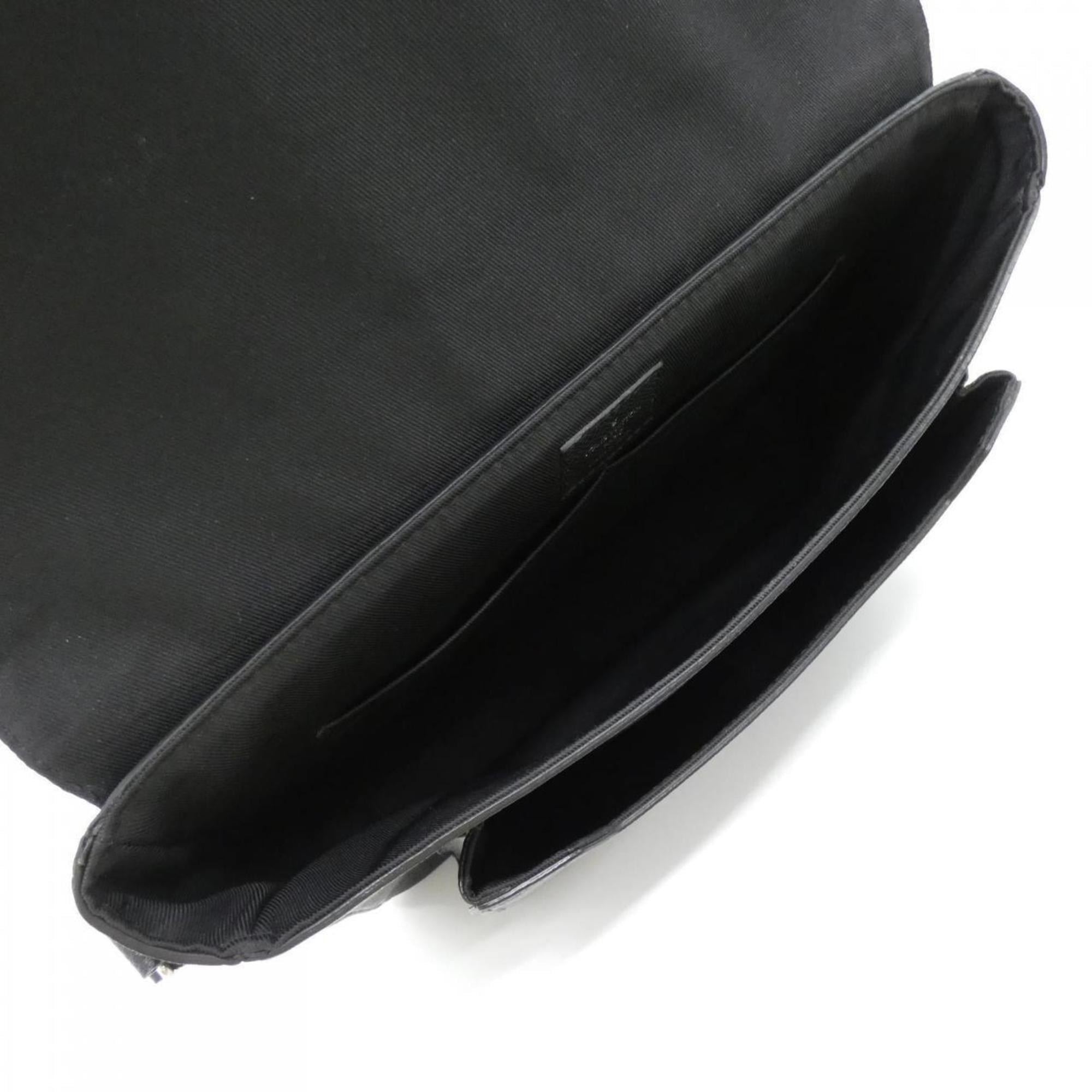 Louis Vuitton Black Coated Canvas Leather Shoulder Bag