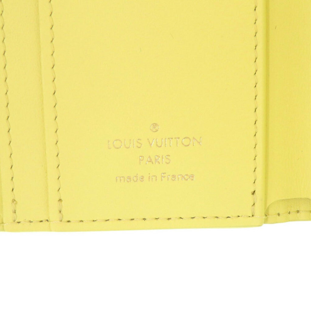 Louis Vuitton Yellow Leather Wallet (Tri-Fold)