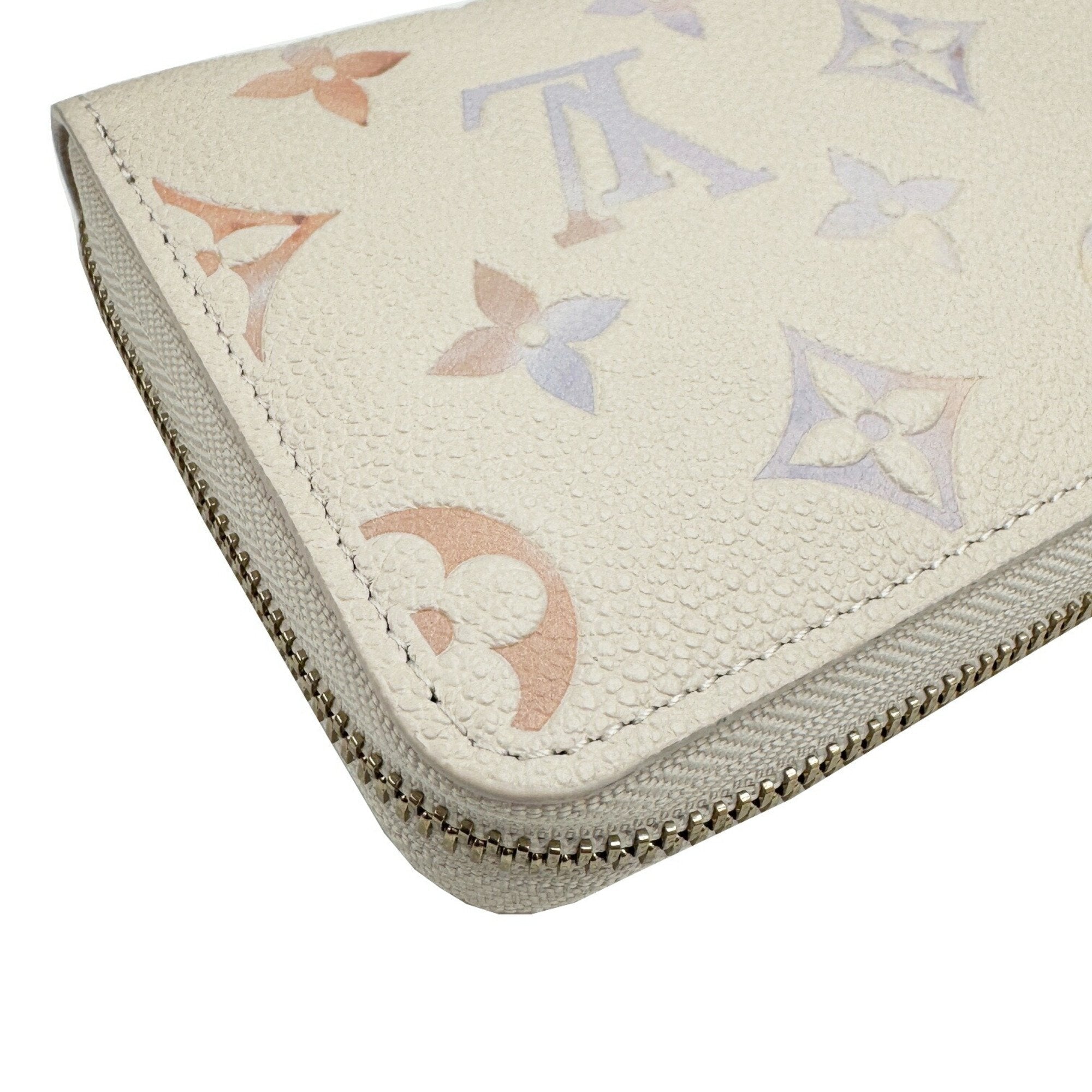 Louis Vuitton Beige Leather Long Wallet