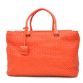 Bottega Veneta Orange Red Leather Handbag