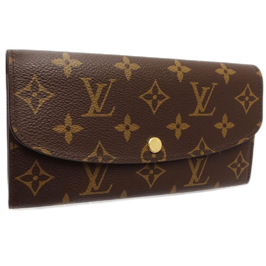 Louis Vuitton Brown Fuchsia Canvas Long Wallet