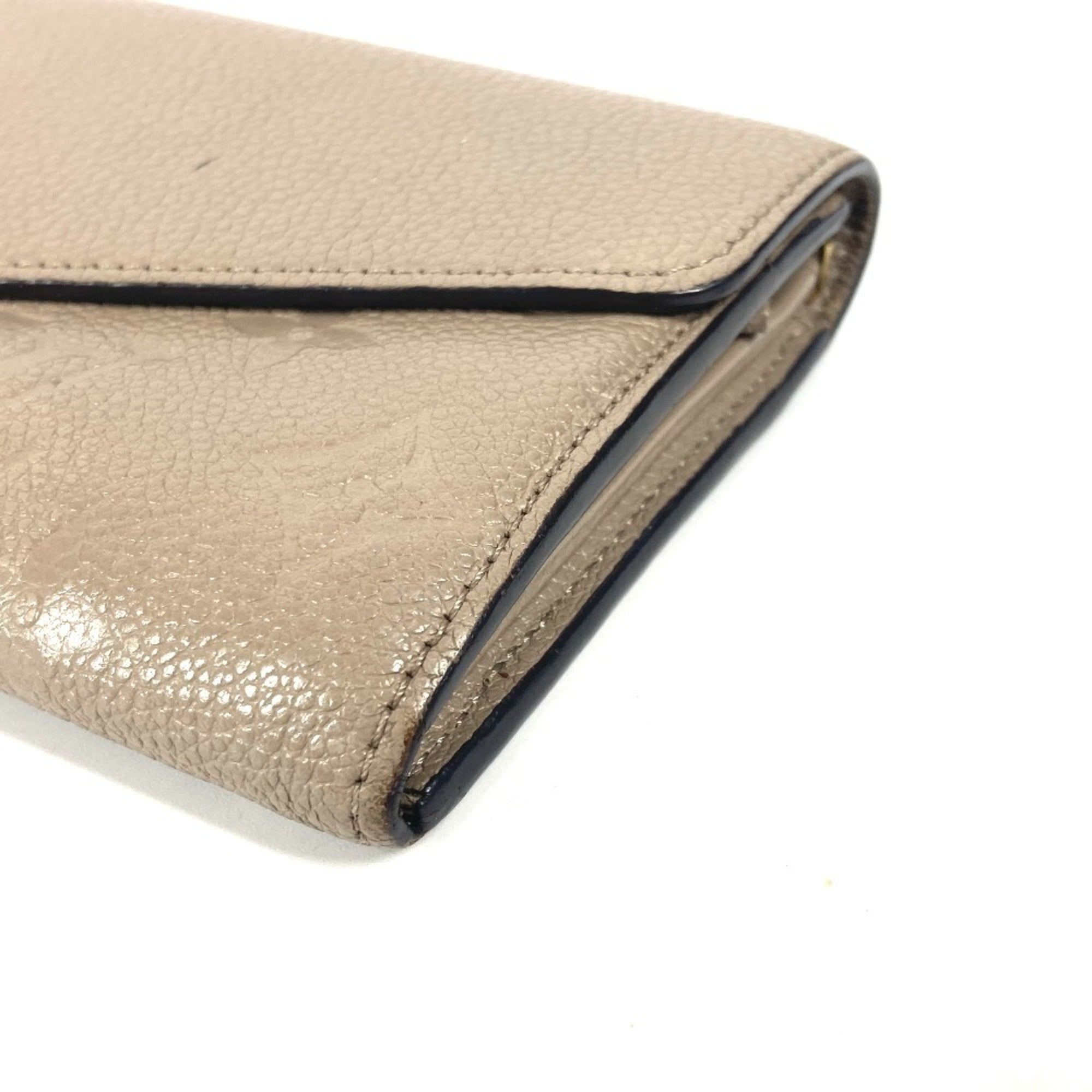 Louis Vuitton Beige Tourterelle Monogram Empreinte Long Wallet