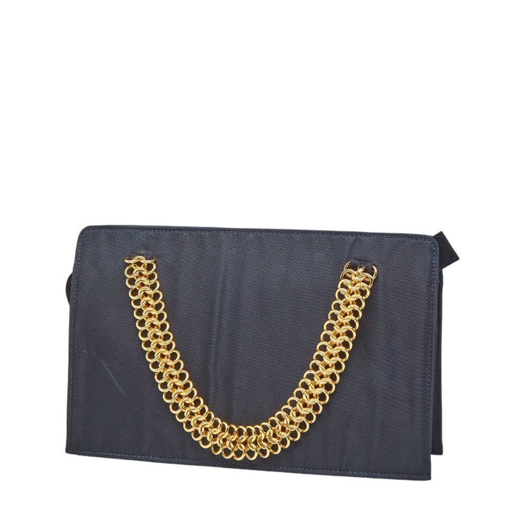 Prada Navy Nylon Handbag