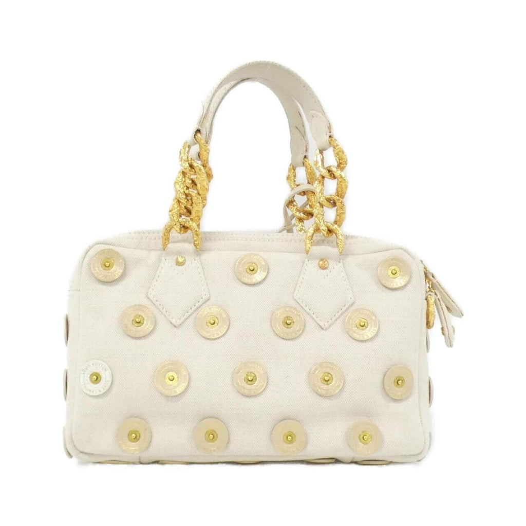 Louis Vuitton Lv Off White Canvas Handbag