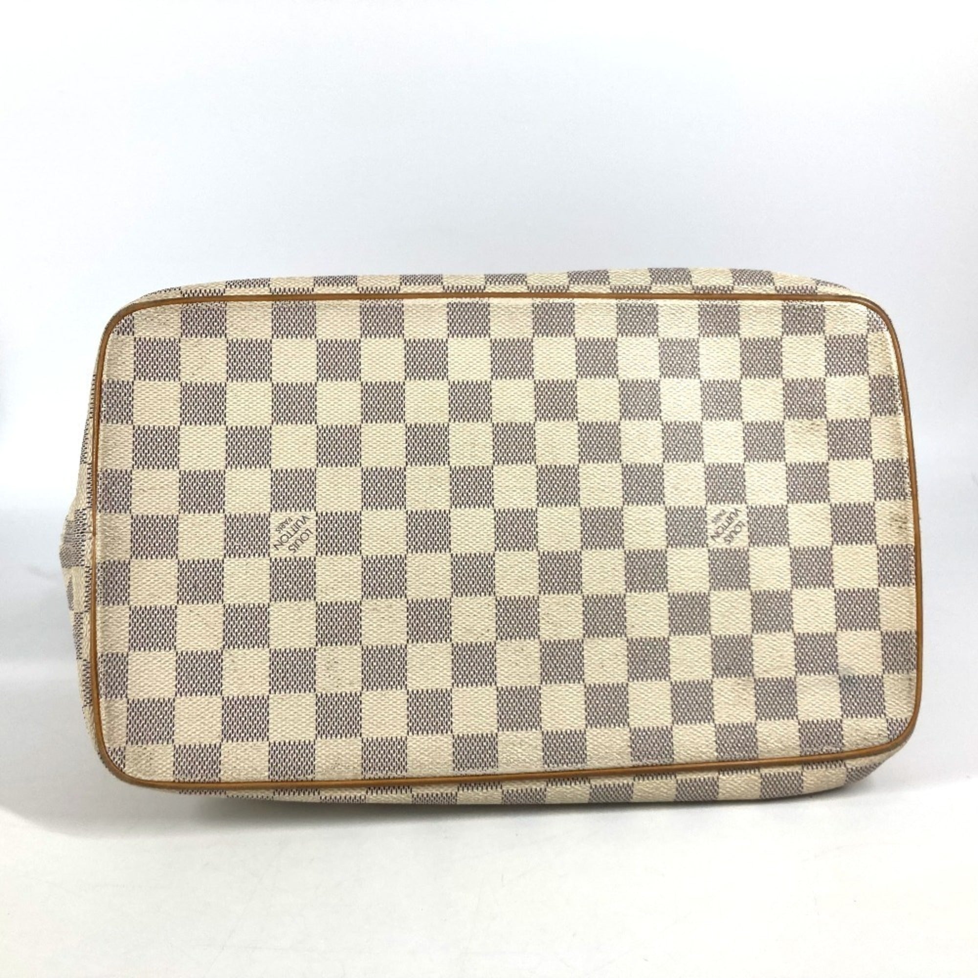 Louis Vuitton White Damier Azur Shoulder Bag Tote Bag