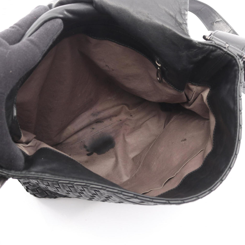 Bottega Veneta Black Leather Shoulder Bag