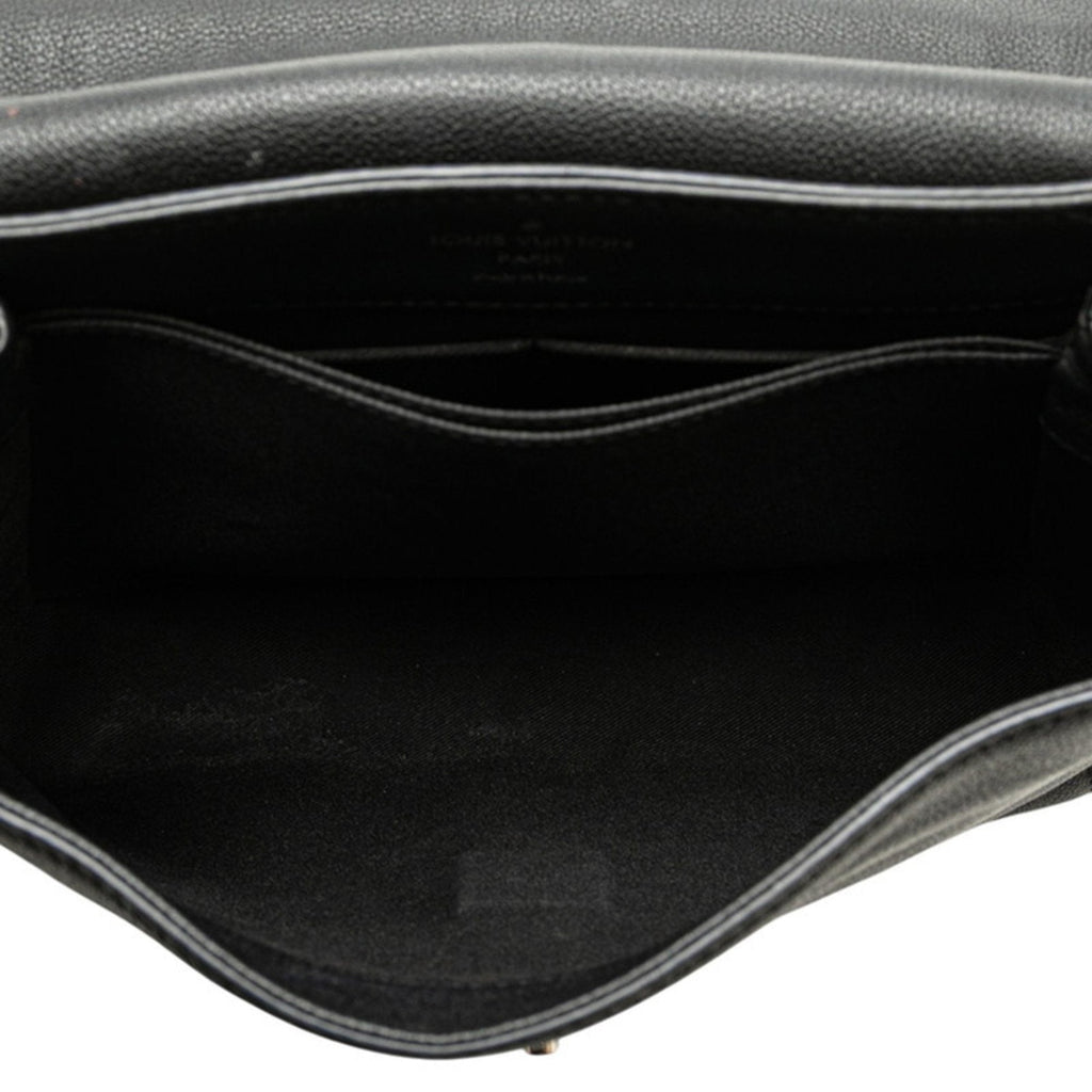 Louis Vuitton Lockme Ii Black Noir Leather Handbag Shoulder Bag