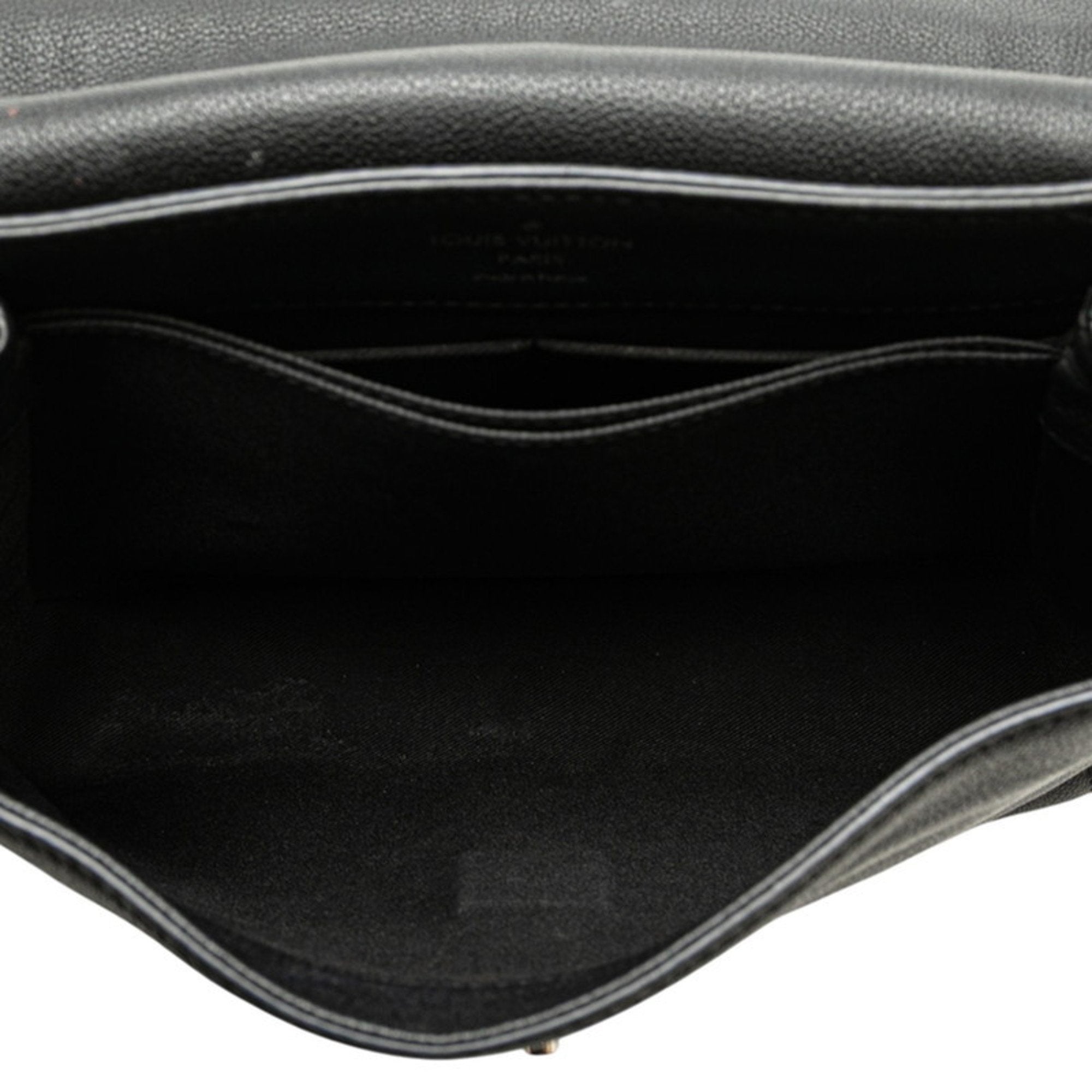 Louis Vuitton Lockme Ii Black Noir Leather Handbag Shoulder Bag
