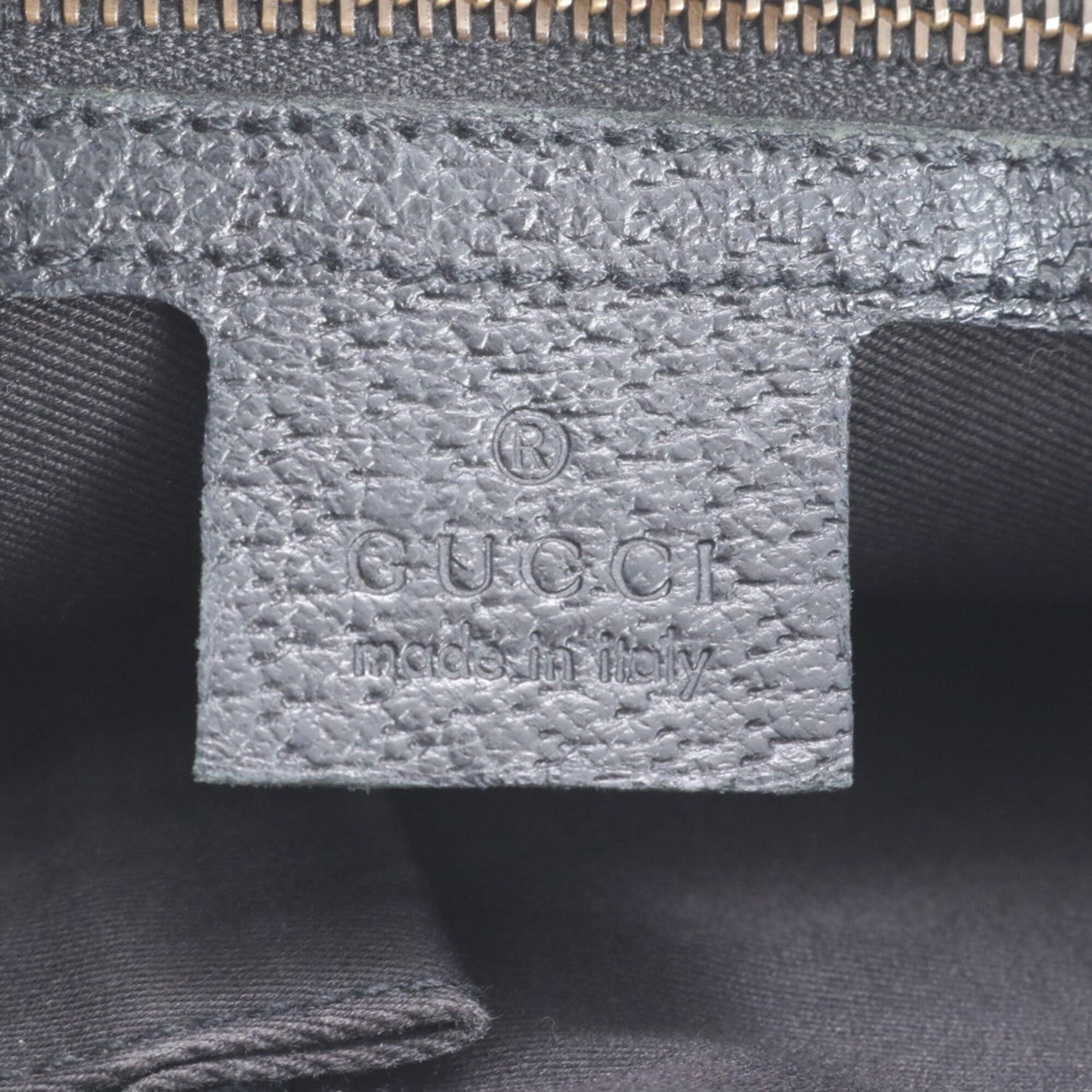 Gucci Black Leather Canvas Shoulder Bag (Pre-Owned)