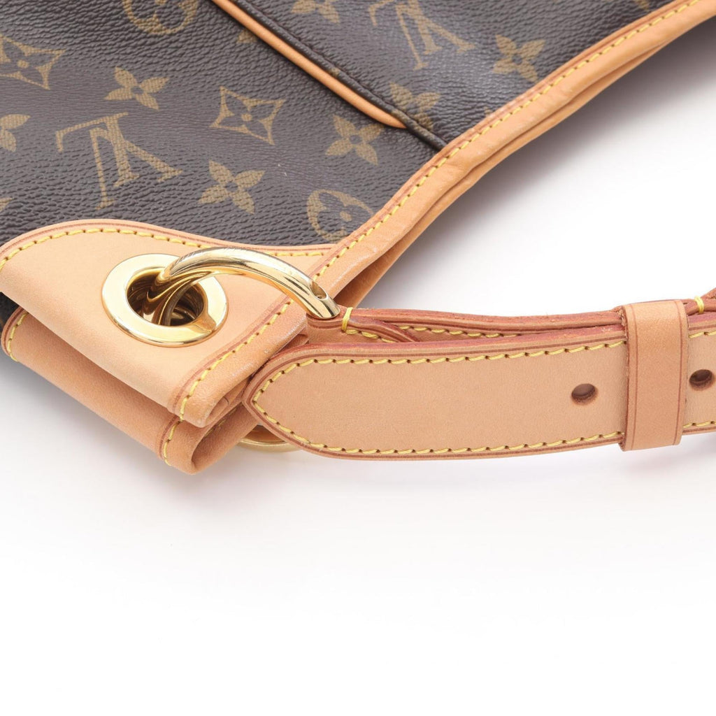 Louis Vuitton Brown Coated Canvas Leather Shoulder Bag