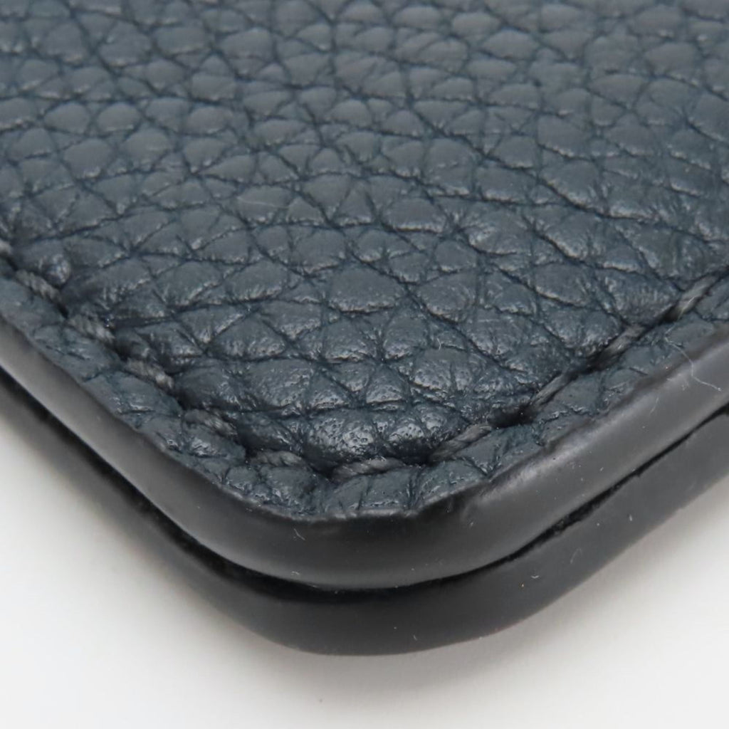 Christian Dior Navy Leather Clutch Bag Pouch (Pre-Owned)