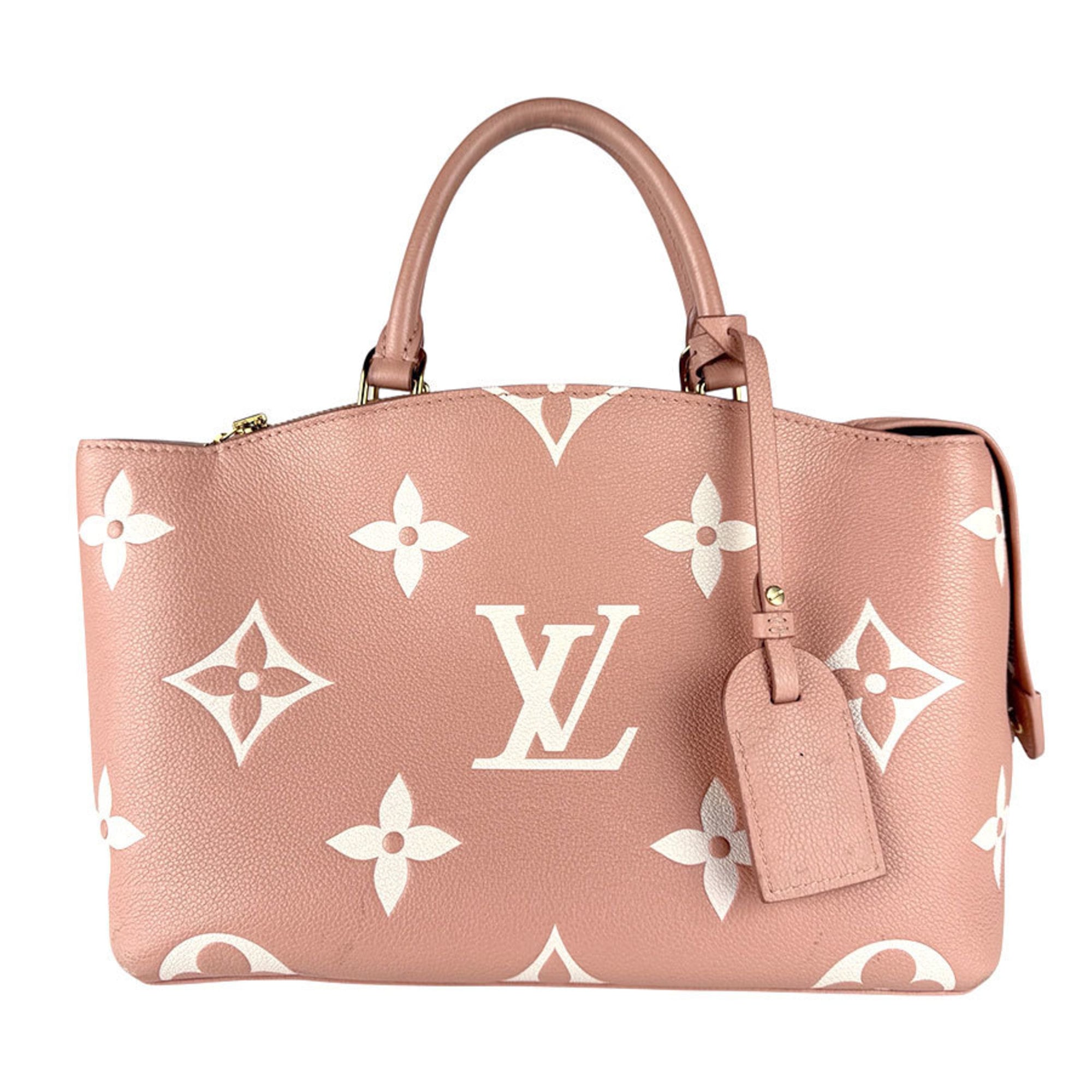 Louis Vuitton Cream Pink Monogram Empreinte Handbag Shoulder Bag