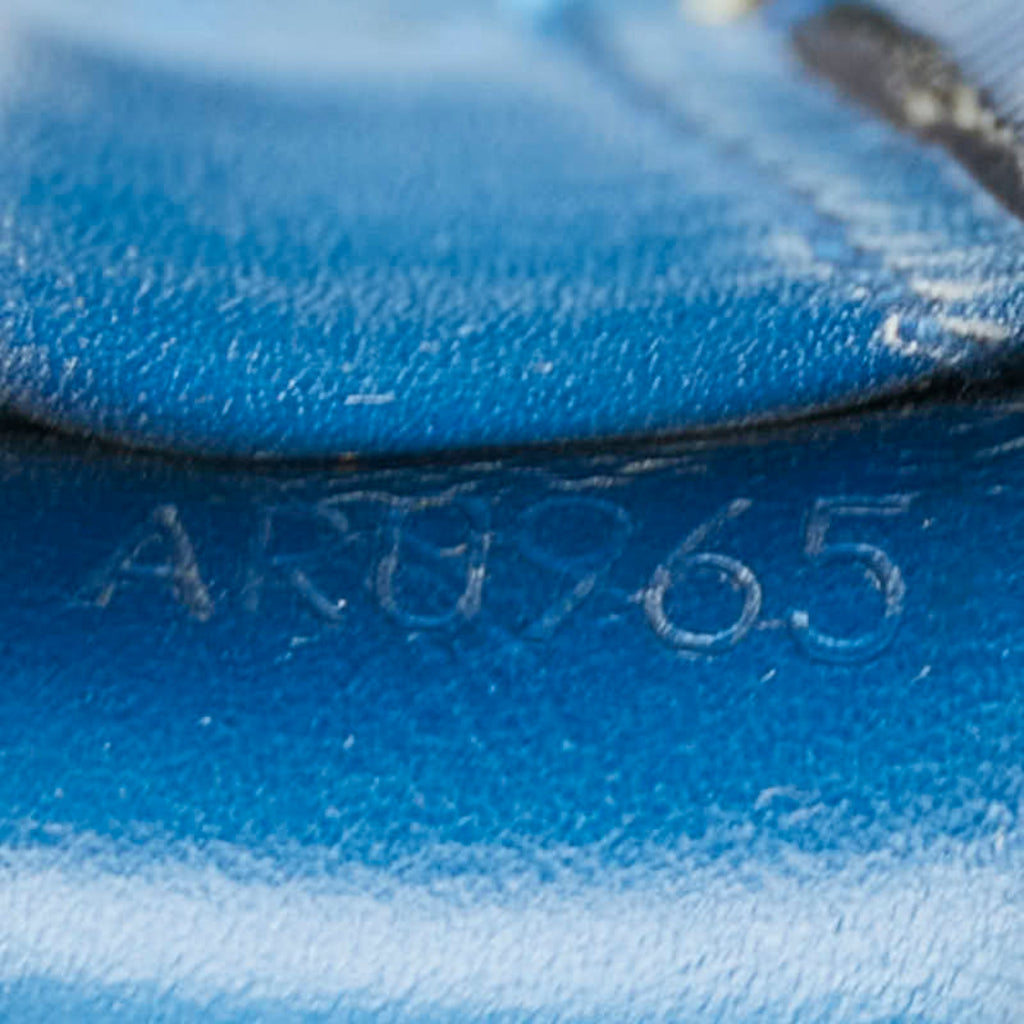 Louis Vuitton Epi Toledo Blue Leather Handbag Shoulder Bag