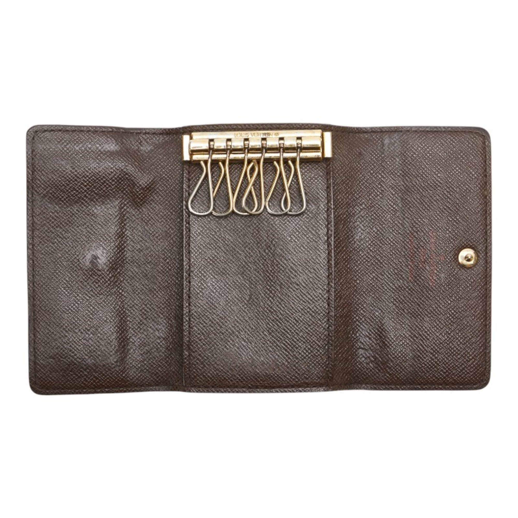 Louis Vuitton Damier Brown Damier Canvas Leather