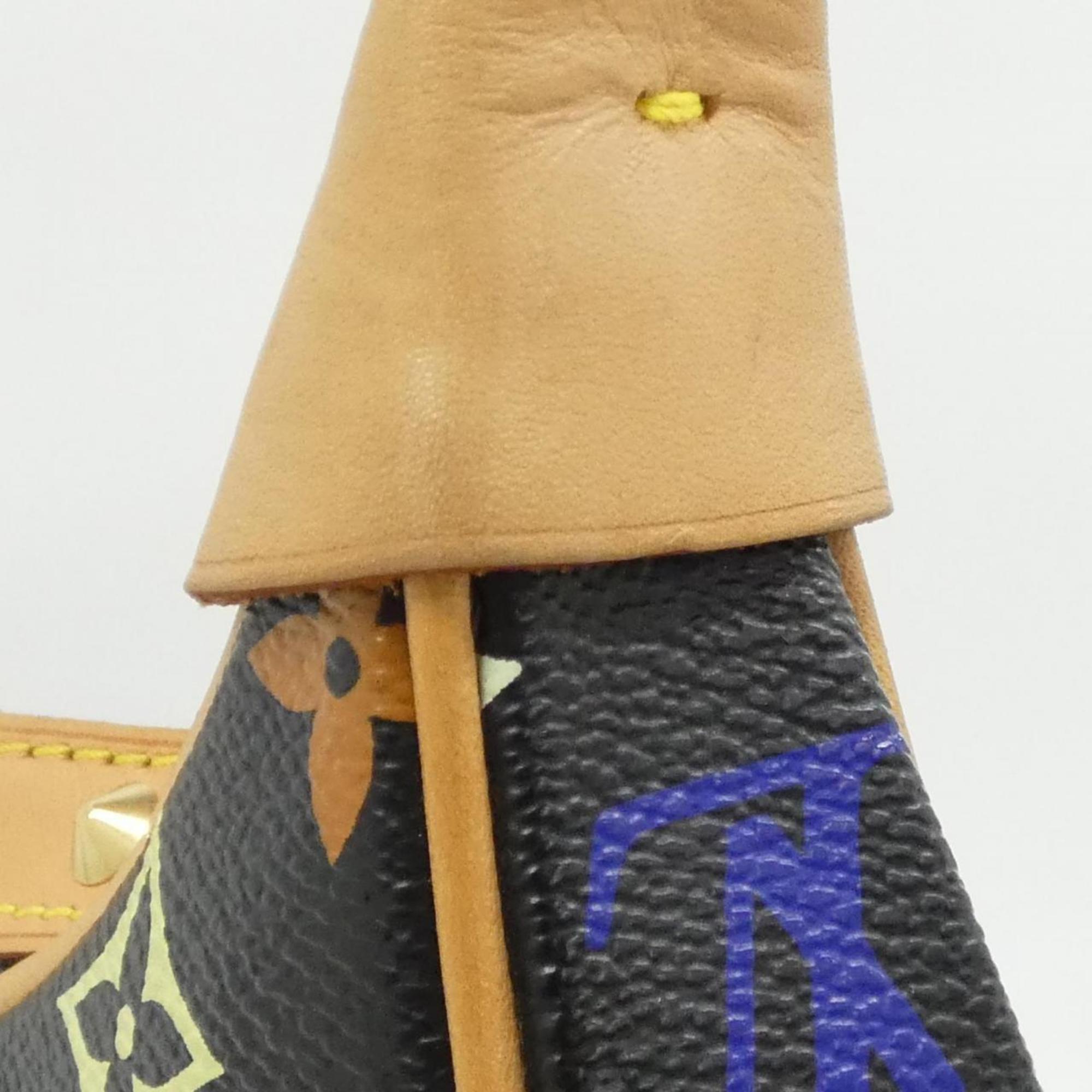 Louis Vuitton Black Multi-Color Coated Canvas Shoulder Bag