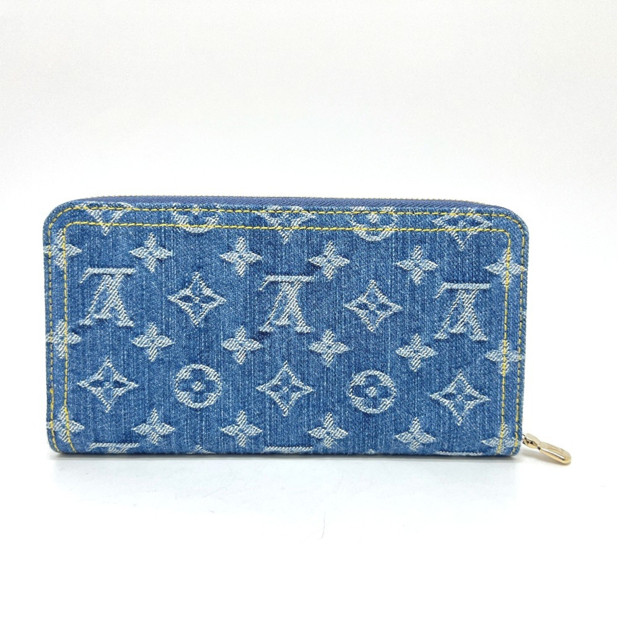Louis Vuitton Monogram Denim Blue Monogram Denim Long Wallet