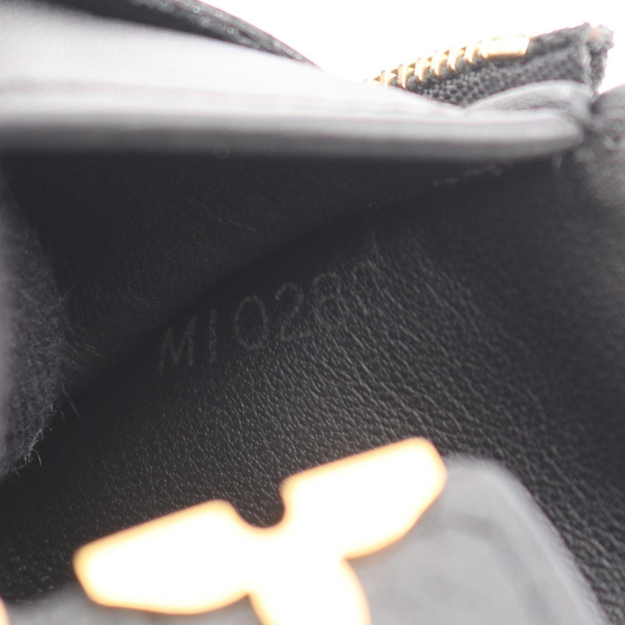 Louis Vuitton Black Leather Wallet (Tri-Fold)